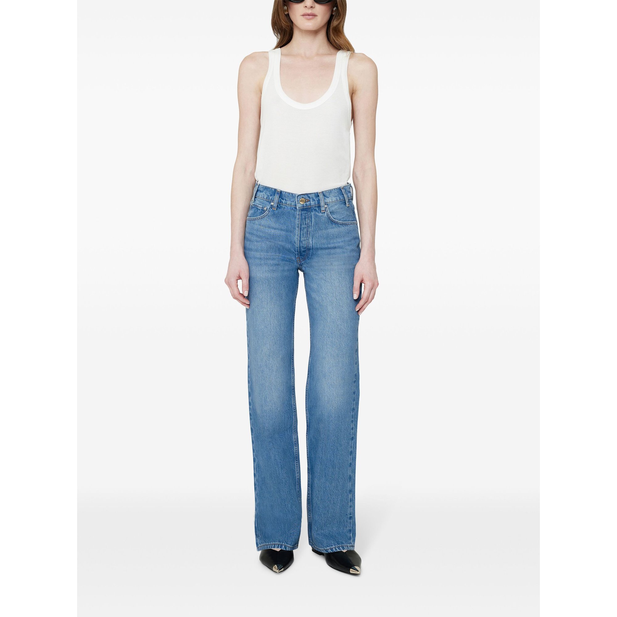 Gavin Long Jean - Atlantic Blue A0610013whd21 Anine Bing vista1