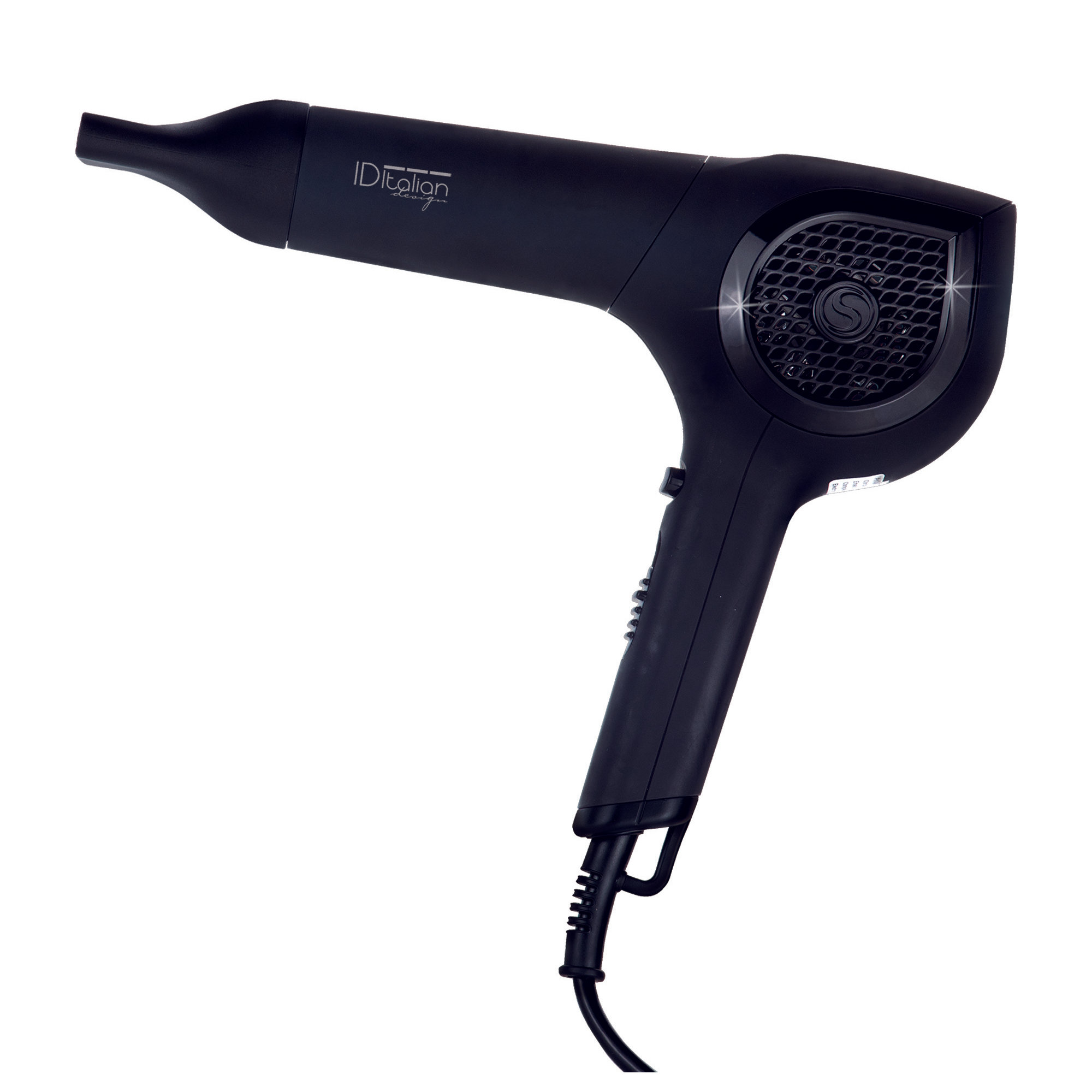 Sèche-cheveux ultraléger Design italien - noir - 1400w Postquam vista0