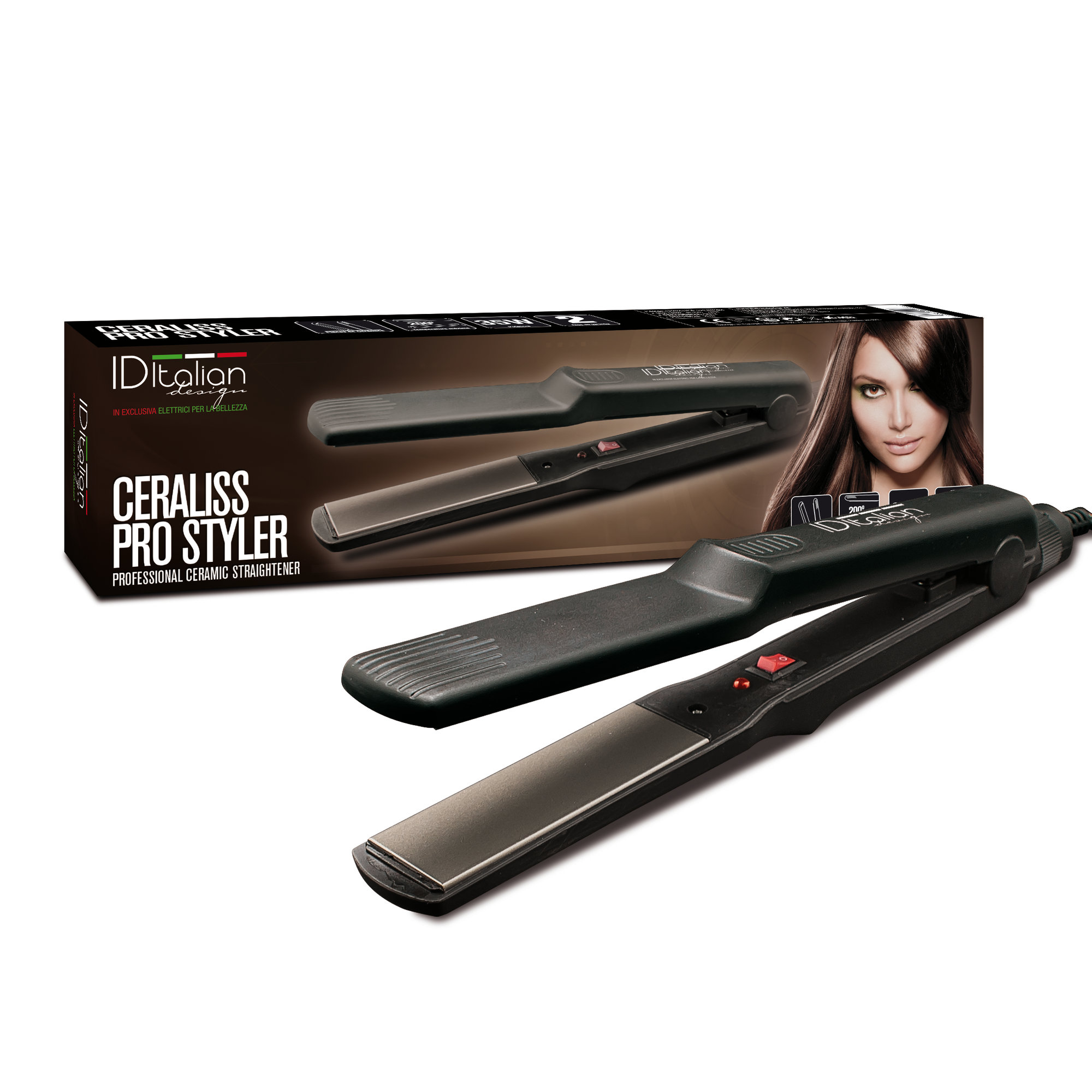 Piastra Pro con placche in ceramica Ceraliss Pro Styler Postquam vista0