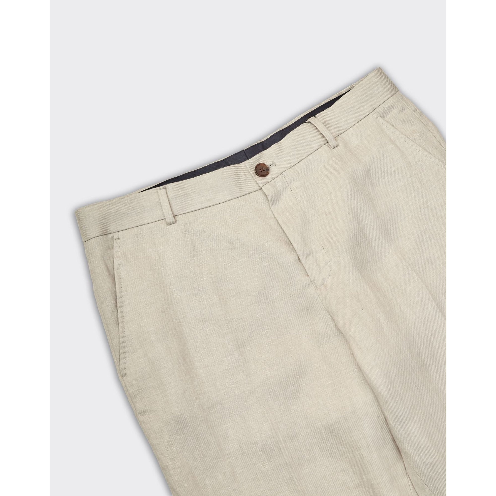 Pantalon Will Regular Lino Sabbia Selected Homme vista1