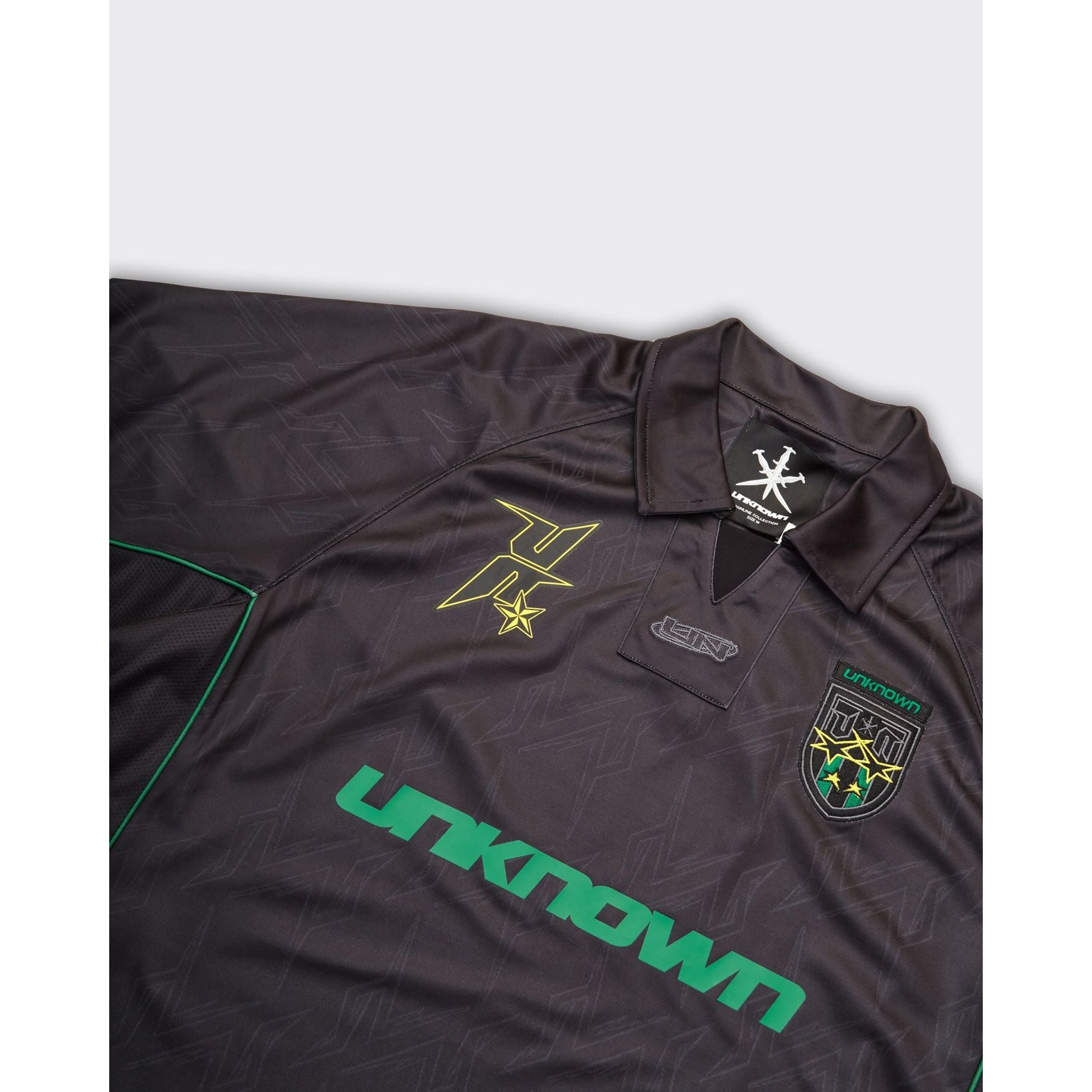 T-shirt Unknown London Black Monogram Football Jersey of Men