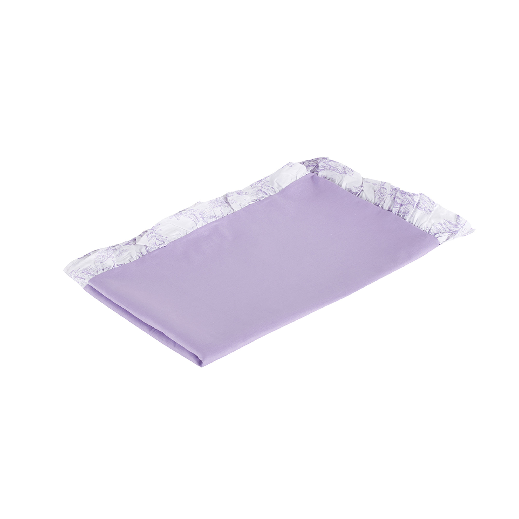 Nappe en coton Glycine avec bord Frou Frou Toile de Jouy Violet Toile De Jouy vista1
