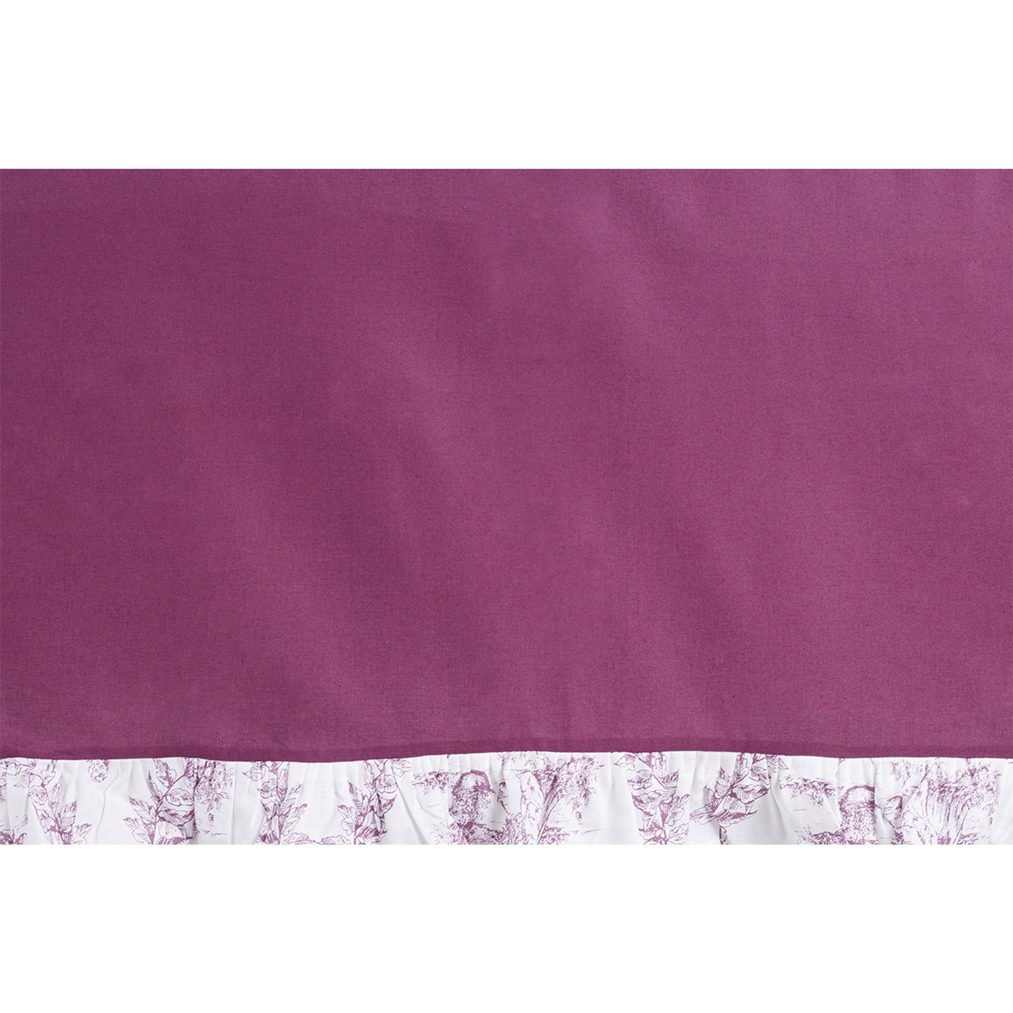 Tovaglia Cotone Violaceo con Bordo Frou Frou Toile de Jouy Borgogna Toile De Jouy vista2
