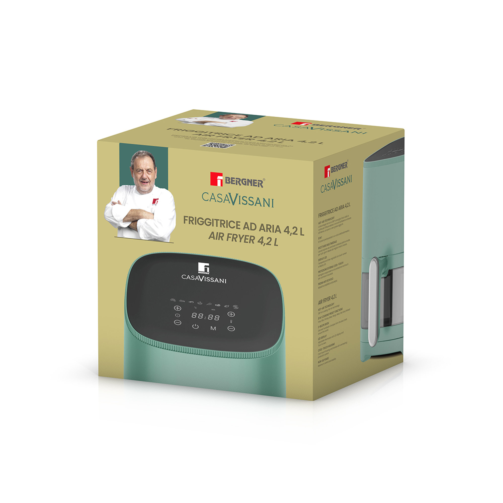 Airfryer 1300W 4.2L 8 programs Casa Vissani BG BERGNER by Vissani vista5