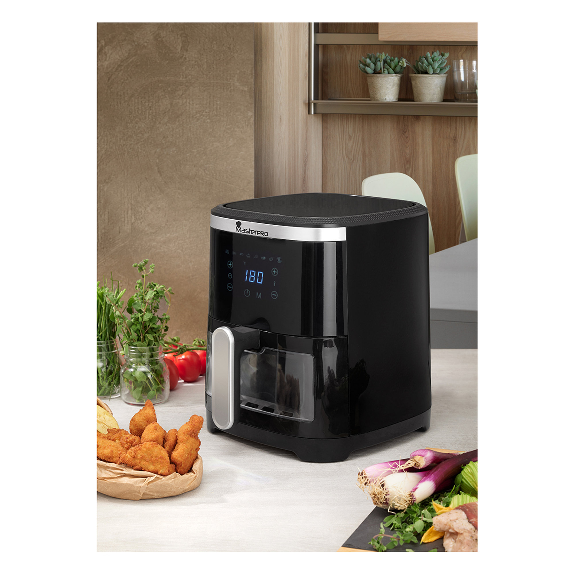 Airfryer 1300W 4.2L 8 programs Rocket 420 MP MASTERPRO vista3
