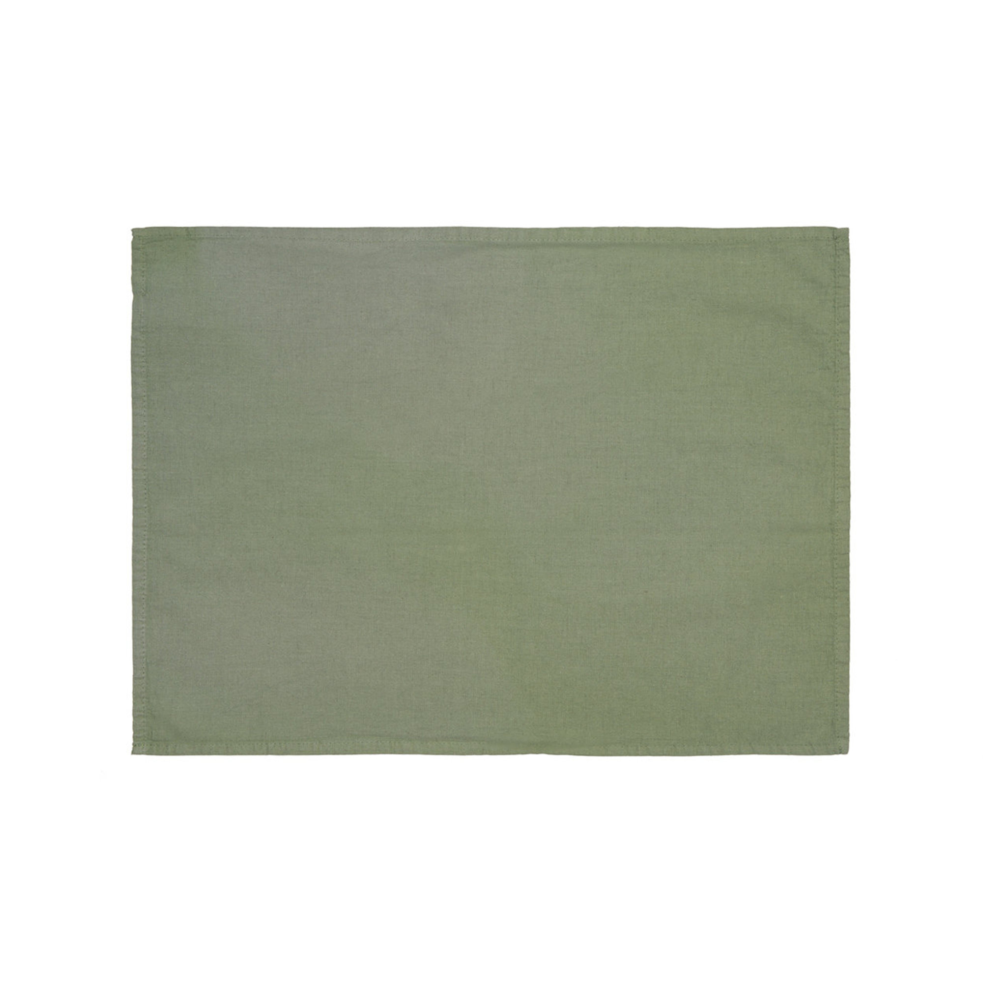 Set van 2 Placemat 30x50 Linnenmix Olijf Tovaglie & Runner vista2