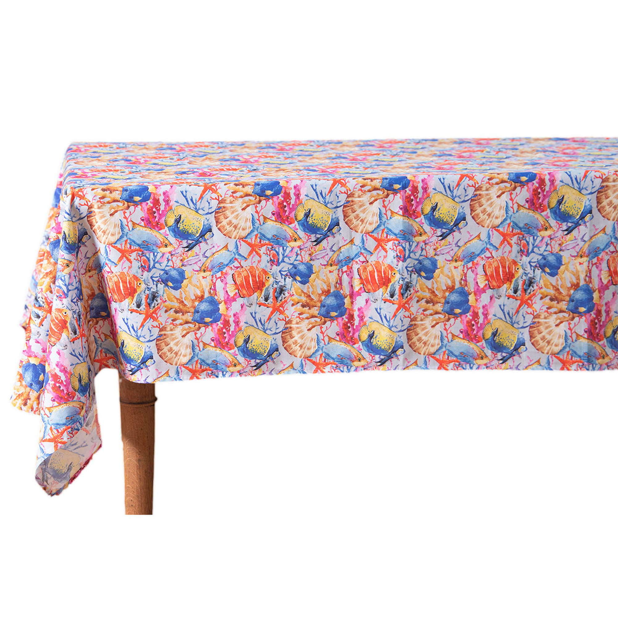 Tropical Fish Cotton Tablecloth Tovaglie & Runner vista4