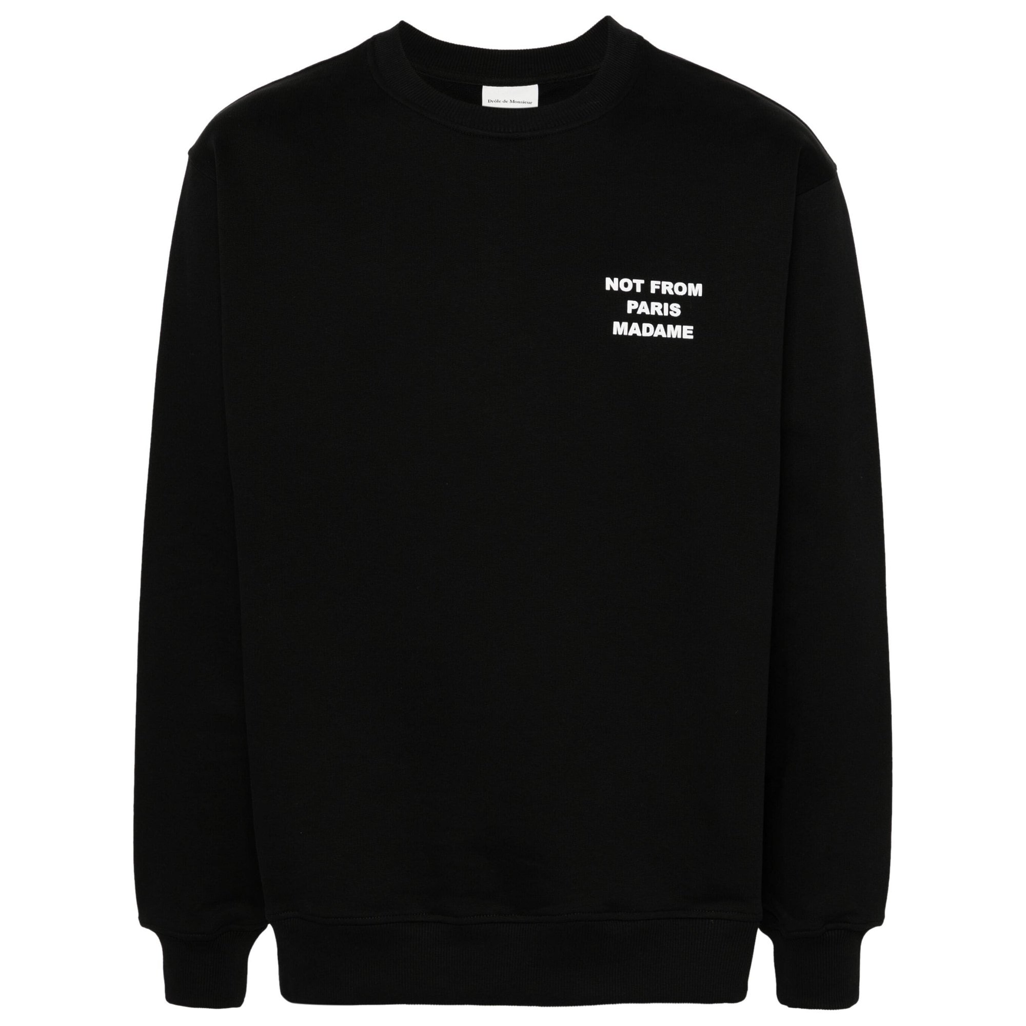 le Sweatshirt Slogan Permsw149co127bl Drole De Monsieur vista0