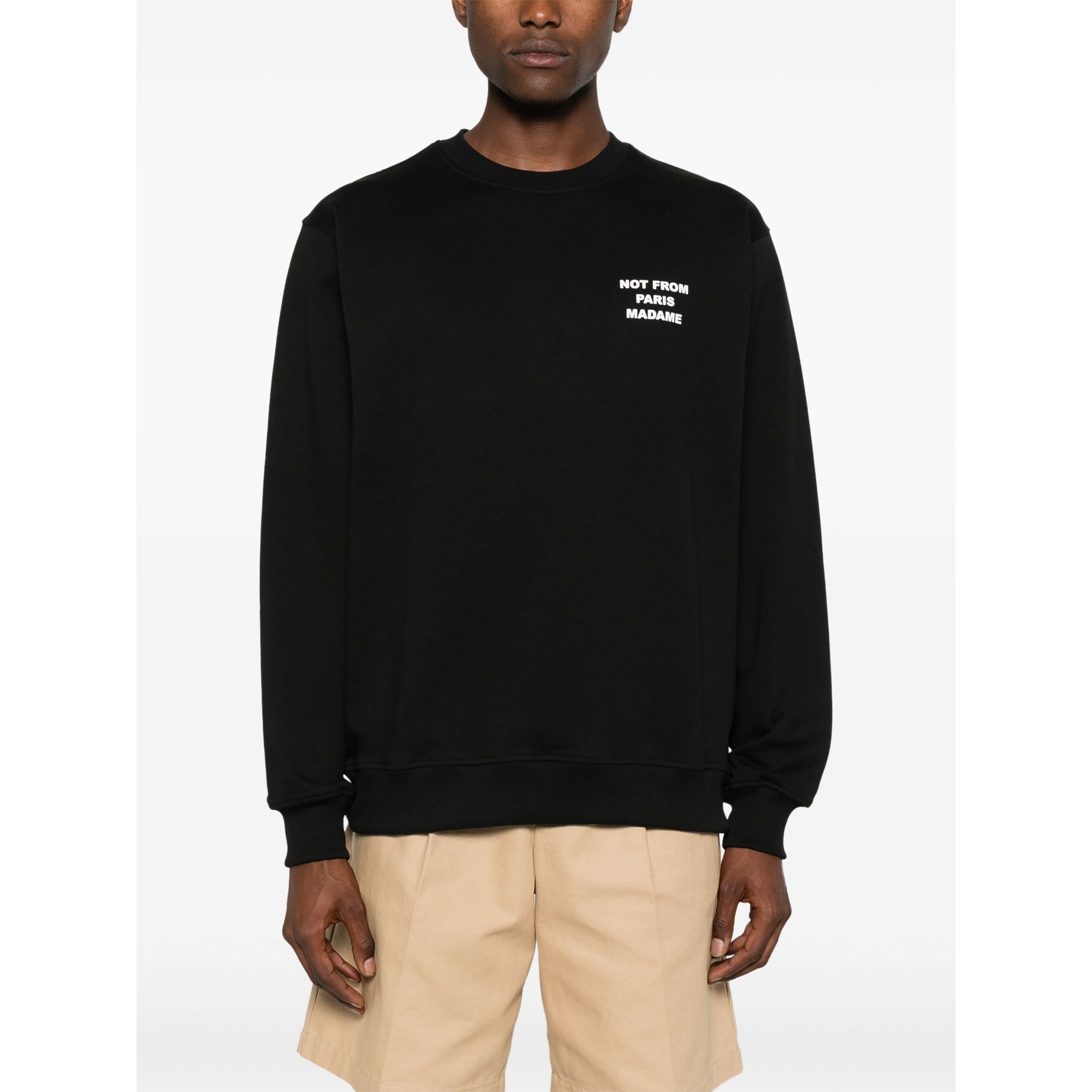le Sweatshirt Slogan Permsw149co127bl Drole De Monsieur vista2