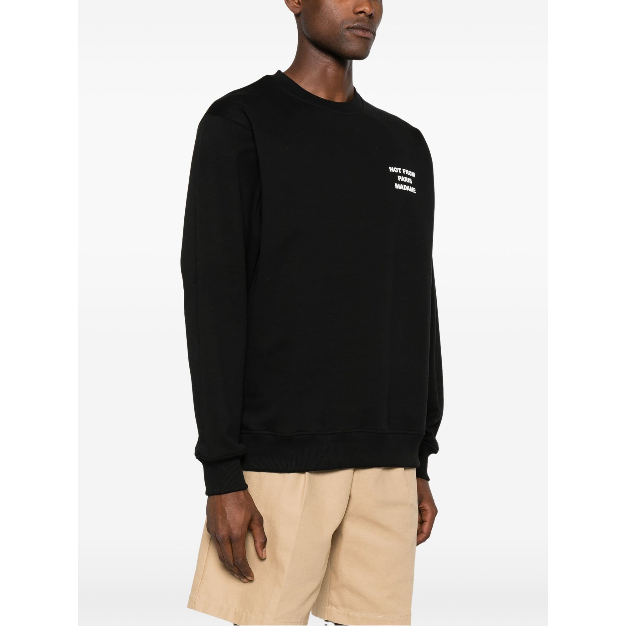 le Sweatshirt Slogan Permsw149co127bl Drole De Monsieur vista3