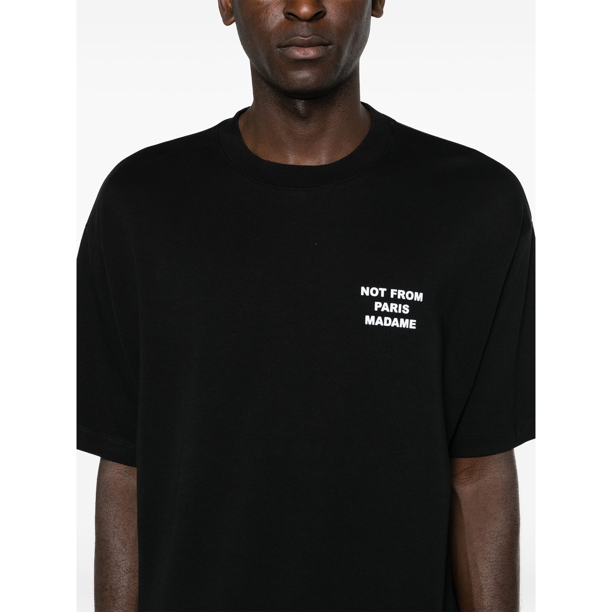le T-shirt Slogan Permts203co002bl Drole De Monsieur vista2