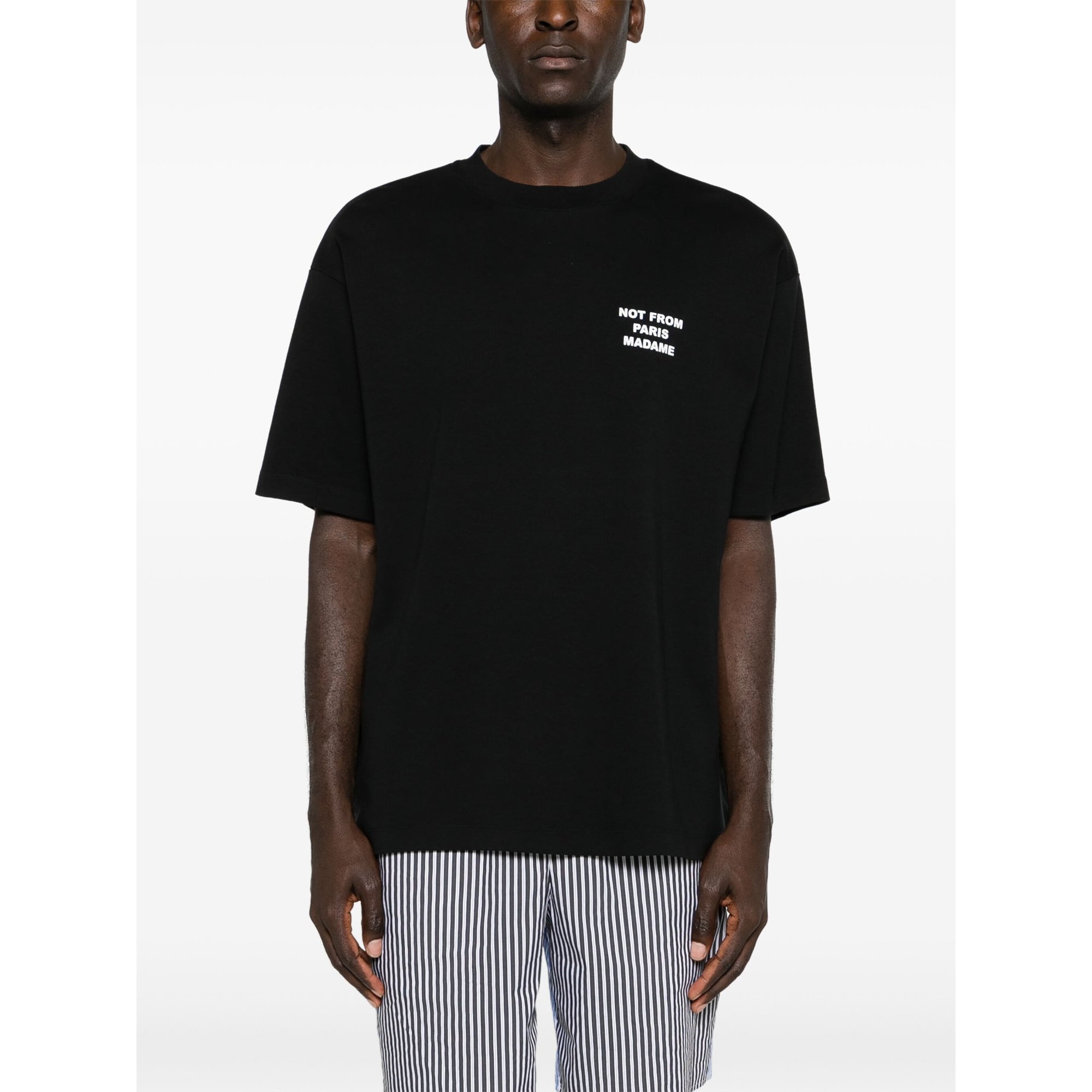 le T-shirt Slogan Permts203co002bl Drole De Monsieur vista3