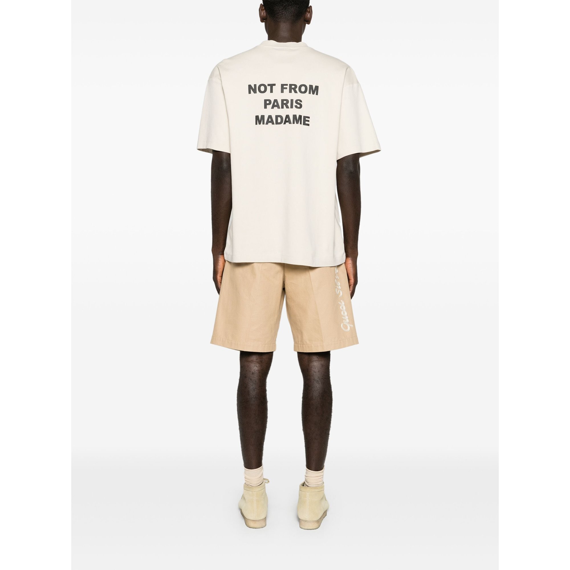 le T-shirt Slogan Permts203co002mt Drole De Monsieur vista1