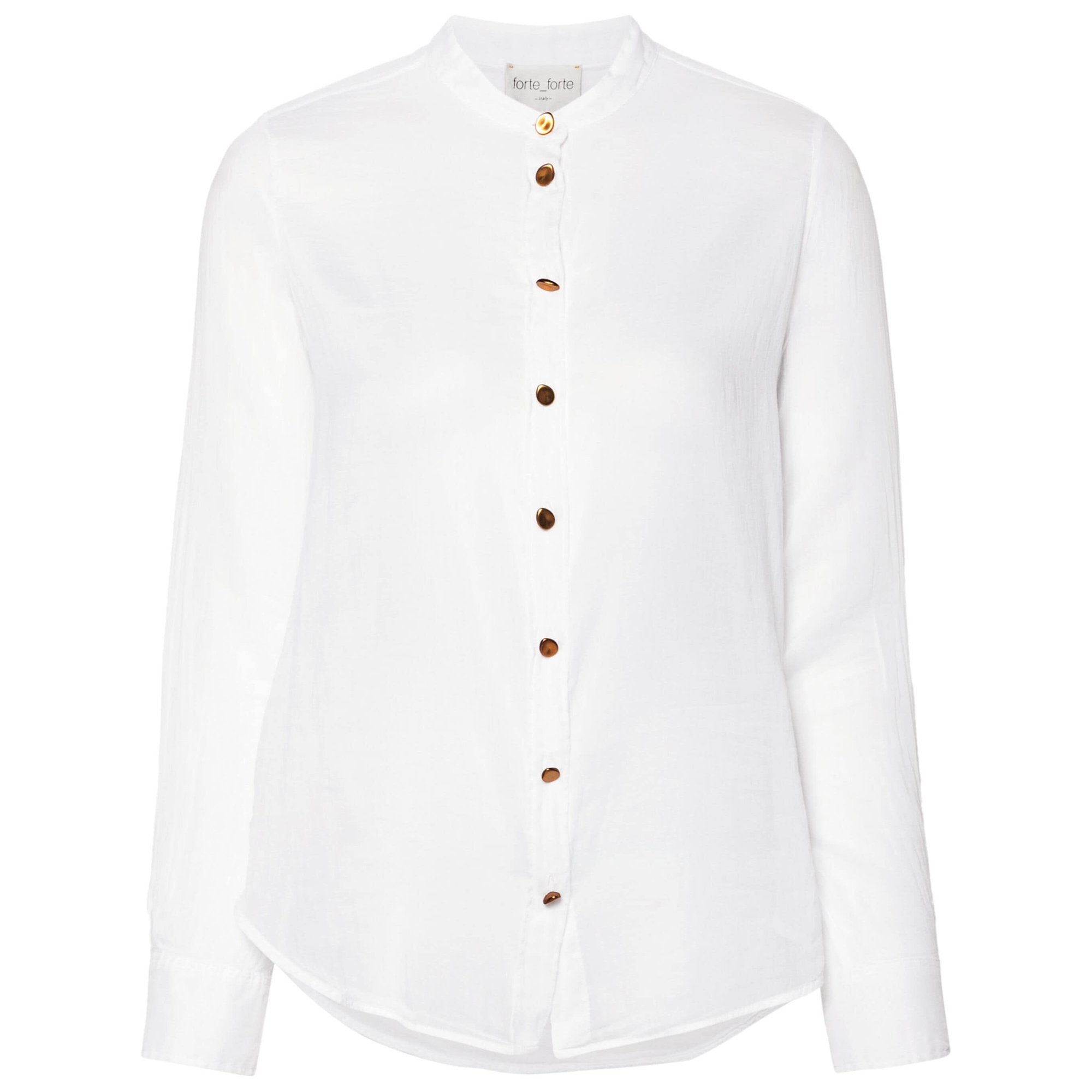 Camisa con cuello de voile Co/se Escultura de botones 12918myshirt Forte_Forte  vista0