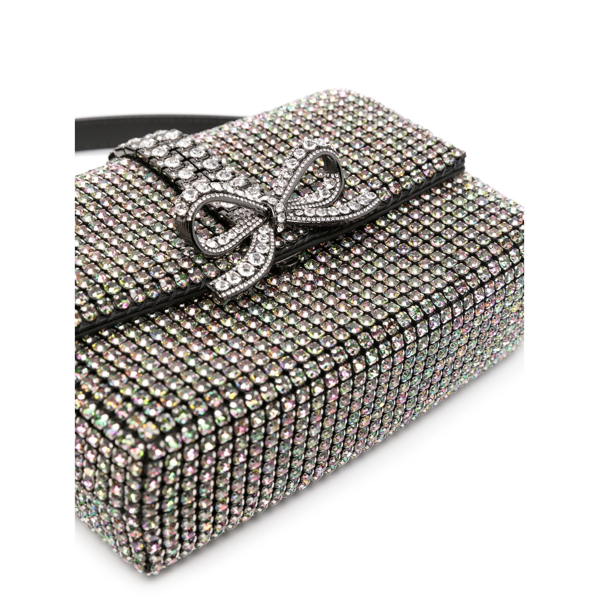 Multi Rhinestone Chainmail Micro Bag Pf24311smu SELF-PORTRAIT vista3