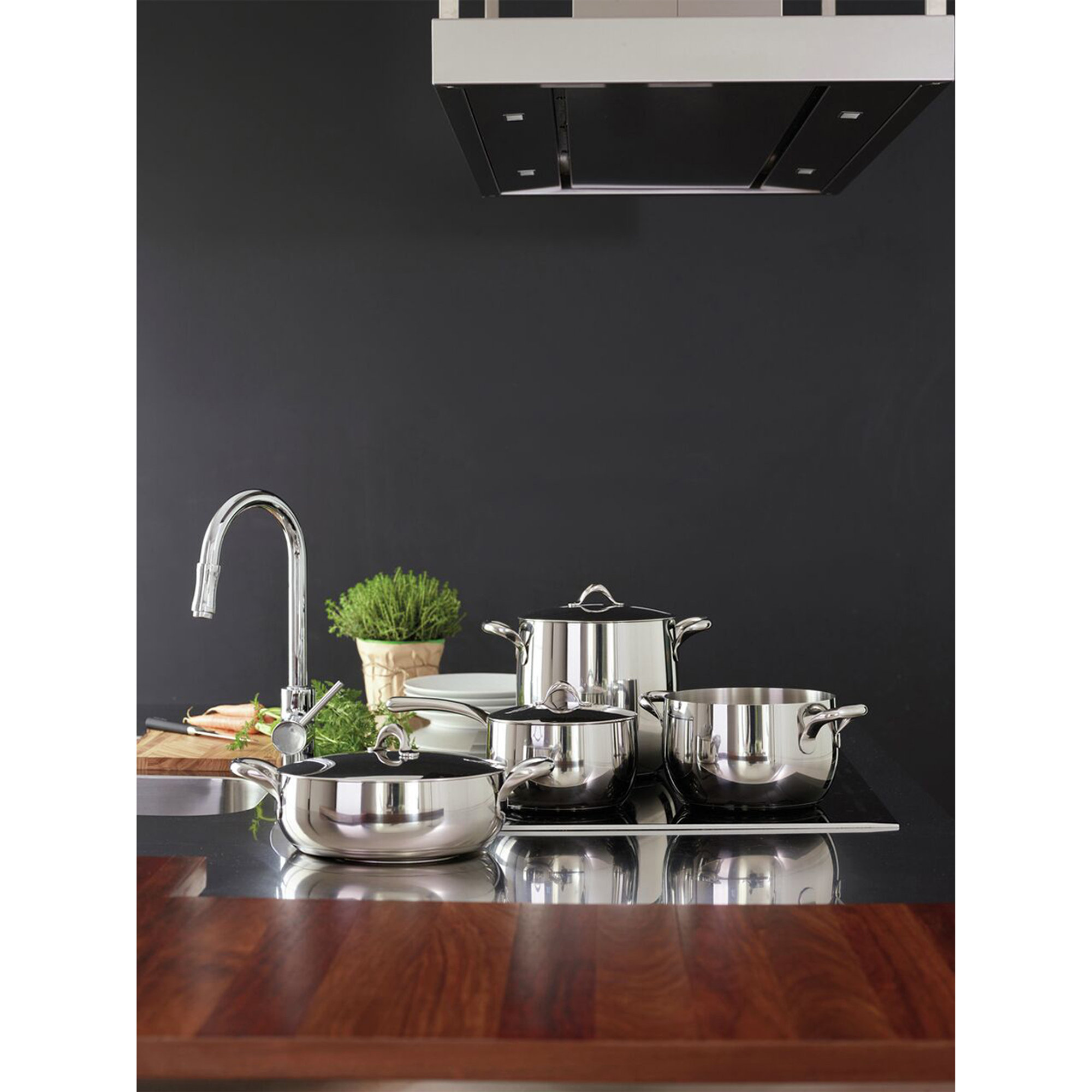 Casseruola bassa 2 maniglie - Rotondo - Ø 24,0 cm - h 8,5 cm - 3,400 l - Kikka Sambonet vista1