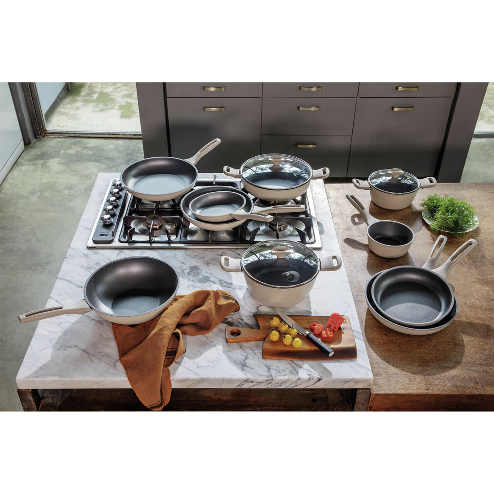 Wok - Rotondo - Ø 28,0 cm - h 10,2 cm - 4,100 l - Silver Force Sambonet vista7