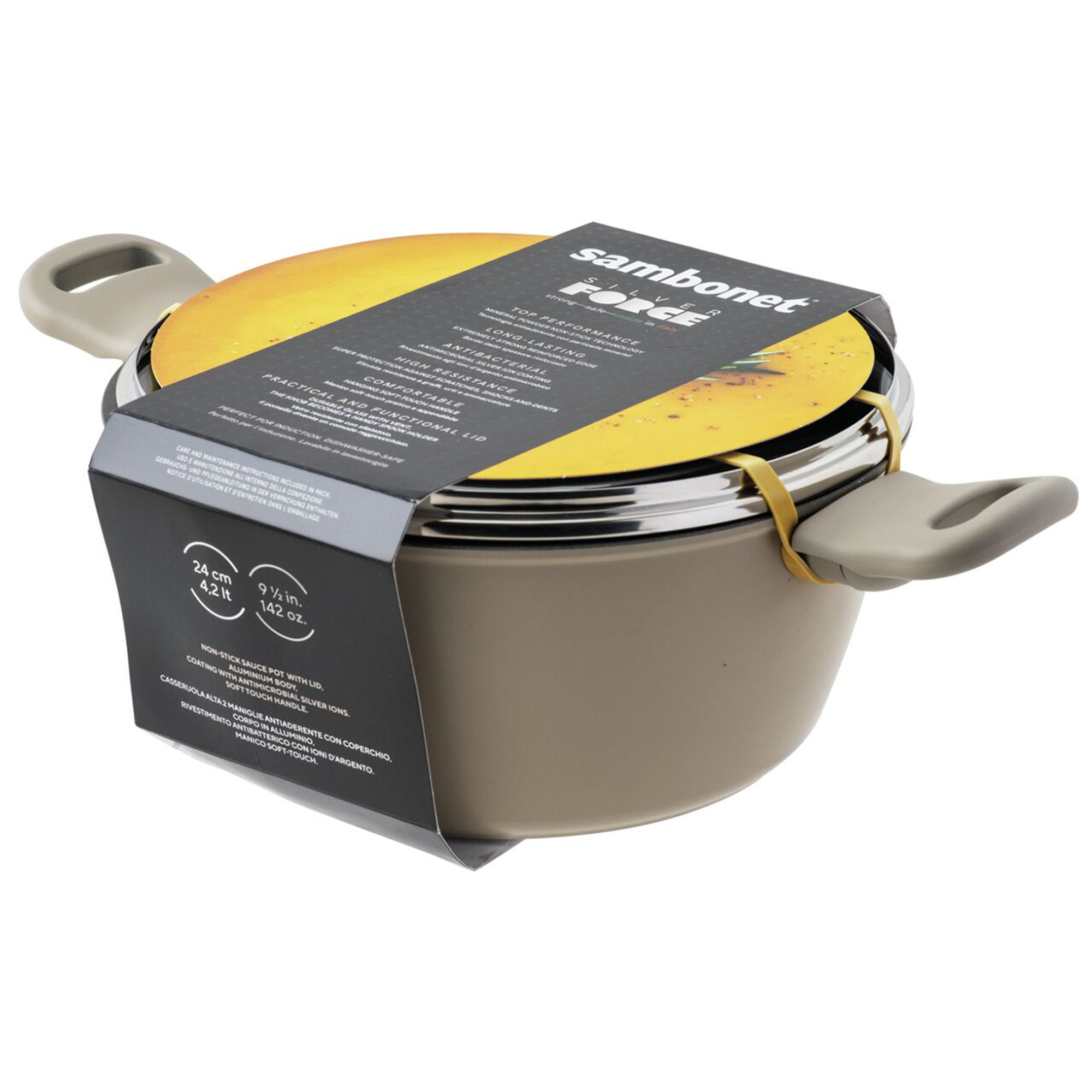 Casseruola alta 2 maniglie - Rotondo - Ø 24,0 cm - h 11,5 cm - 4,200 l - Silver Force Sambonet vista9