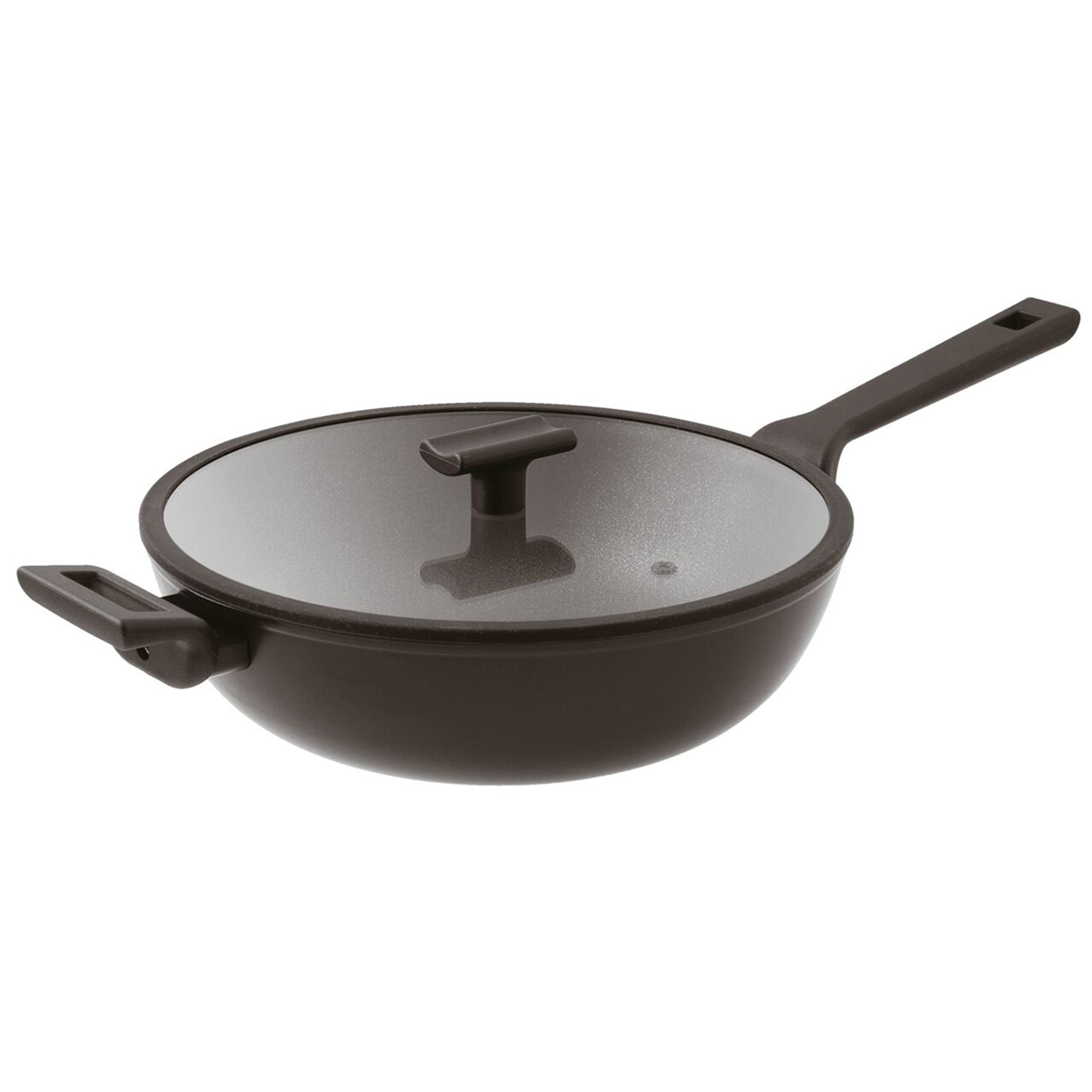Wok - Rotondo - Ø 30,0 cm - h 9,2 cm - 5,000 l - Titan Pro Double Induction Sambonet vista0