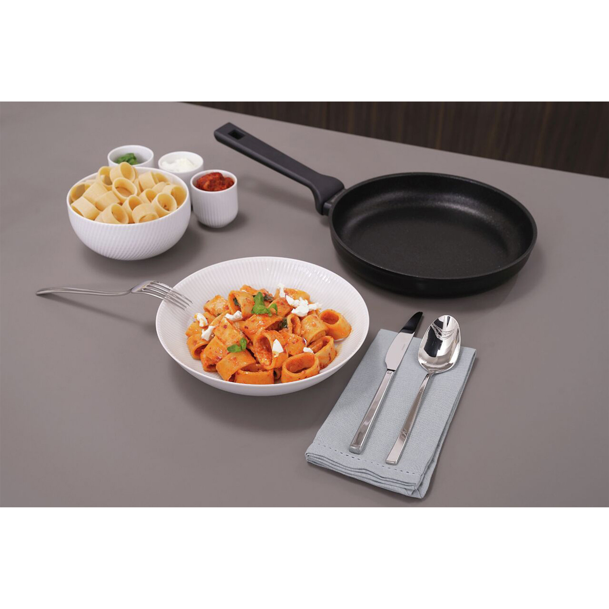 Pfanne - Rund - Ø 30,0 cm - h 5,2 cm - 3,100 l - Titan Pro Doppelinduktion Sambonet vista2