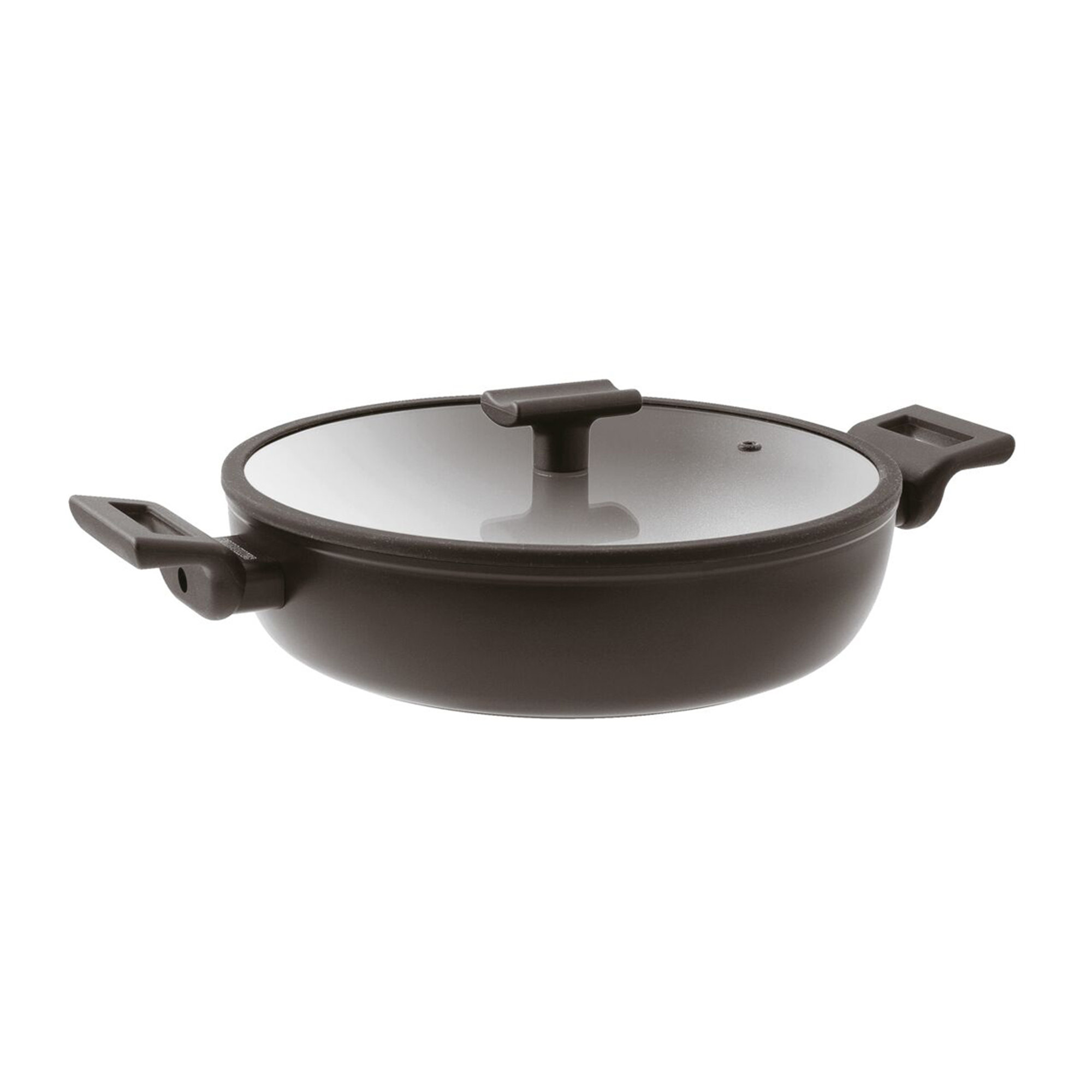 Casserole basse - Ronde - Ø 24,0 cm - h 7,0 cm - 2,700 l - Titan Pro Double Induction Sambonet vista0