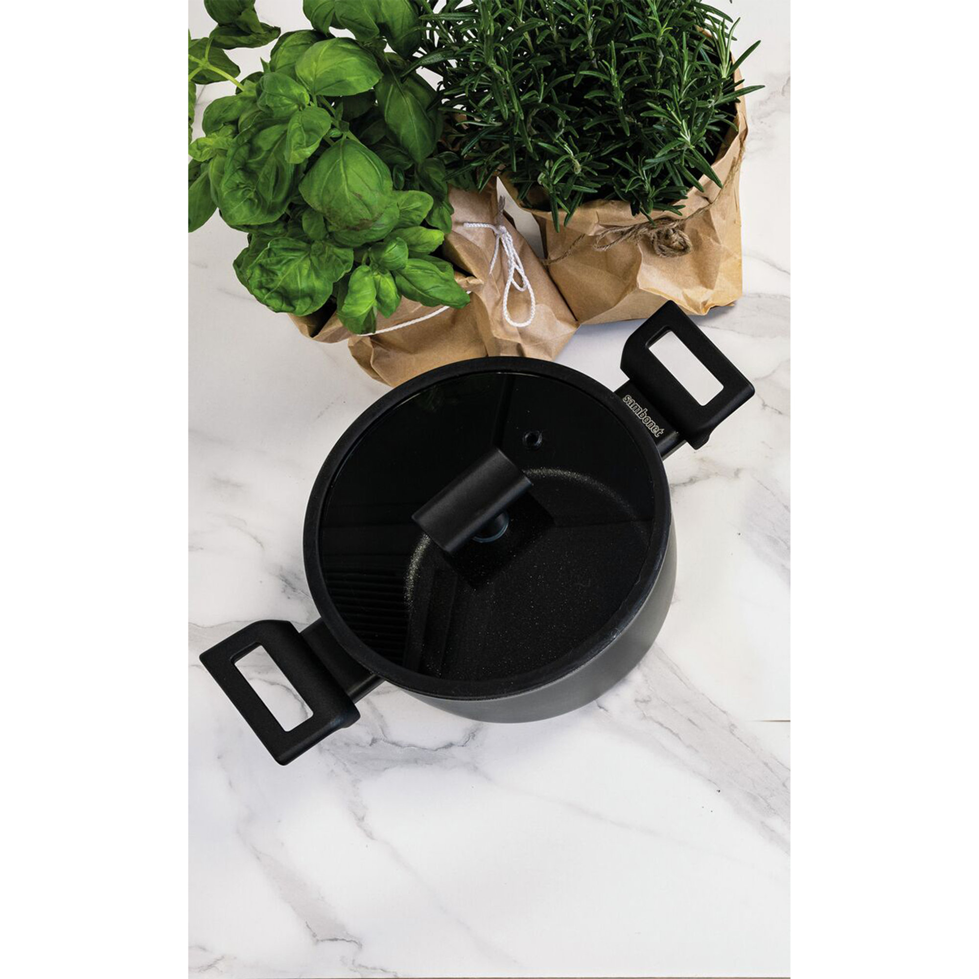 Casseruola alta 2 maniglie - Rotondo - Ø 20,0 cm - h 11,5 cm - 3,100 l - Titan Pro Double Induction Sambonet vista4