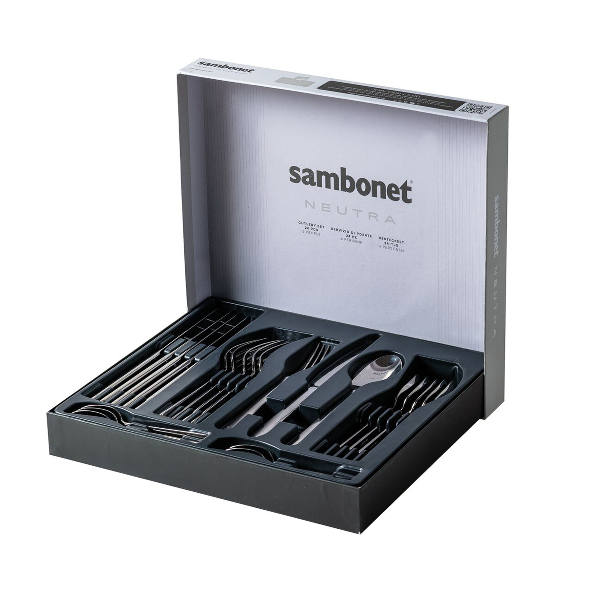 Tisch-Service 24 Bestecke - Neutral Sambonet vista3