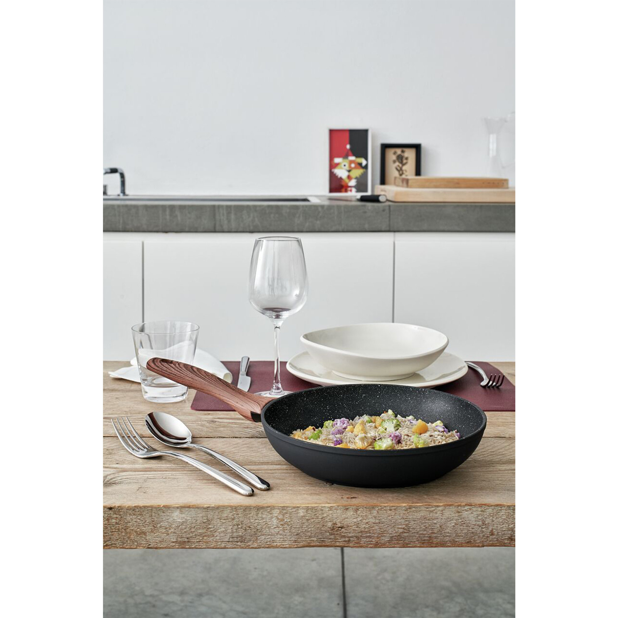 Padella - Rotondo - Ø 24,0 cm - h 5,4 cm - 1,900 l - Rock 'N' Rose Sambonet vista9