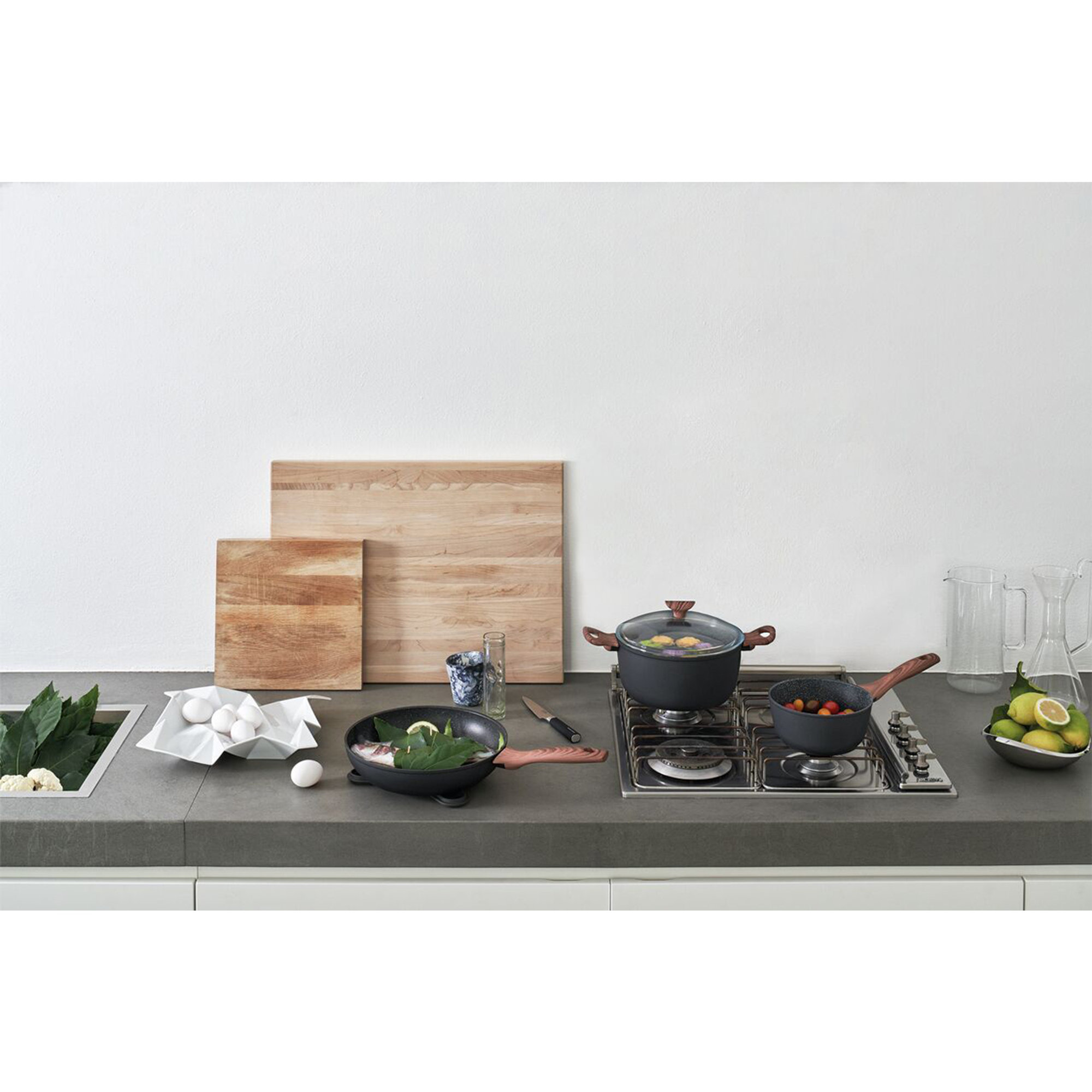 Padella - Rotondo - Ø 28,0 cm - h 5,9 cm - 3,000 l - Rock 'N' Rose Sambonet vista7