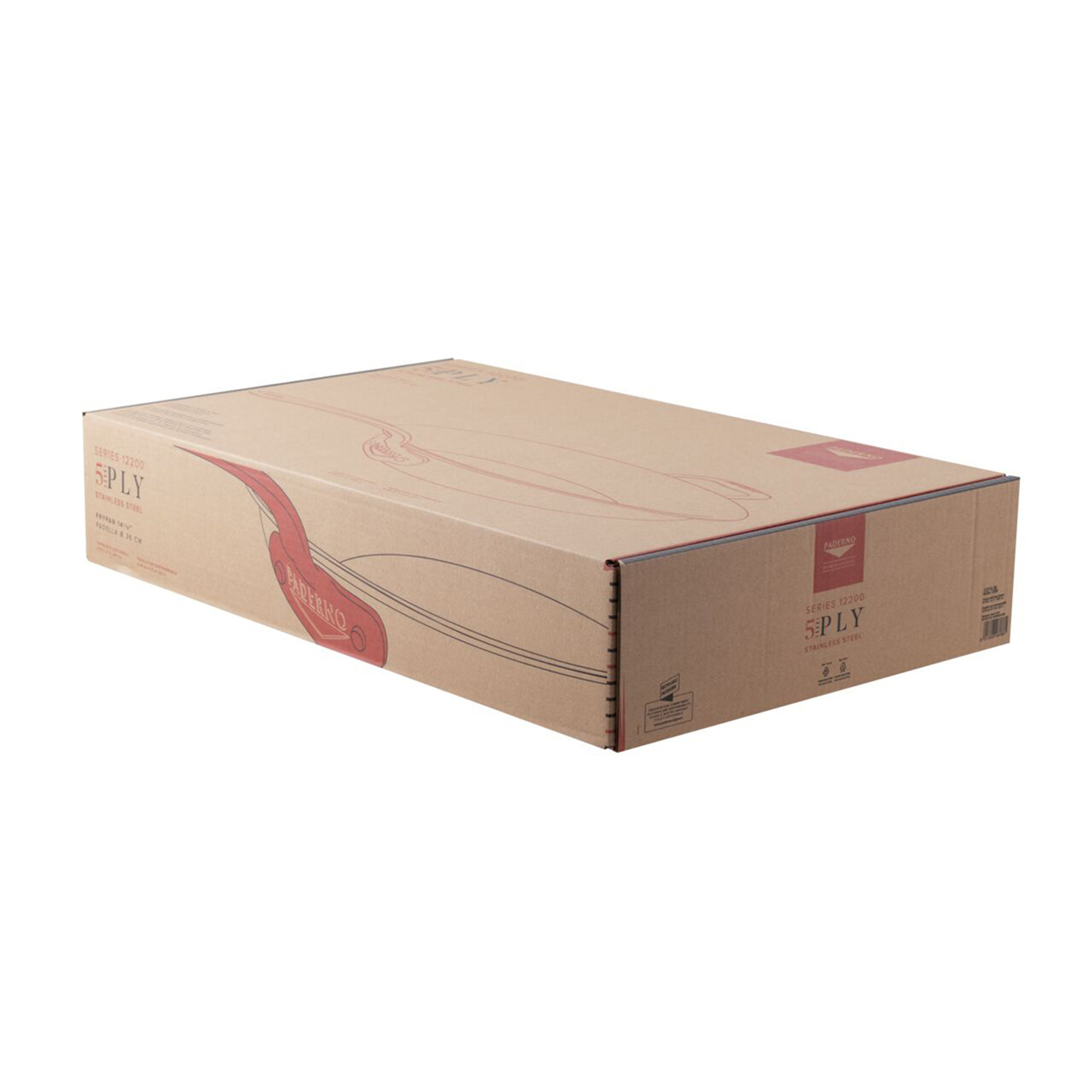 Padella Cm 36 H 5 Serie 12200 Inox 5-Ply Con Contromaniglia Paderno vista9