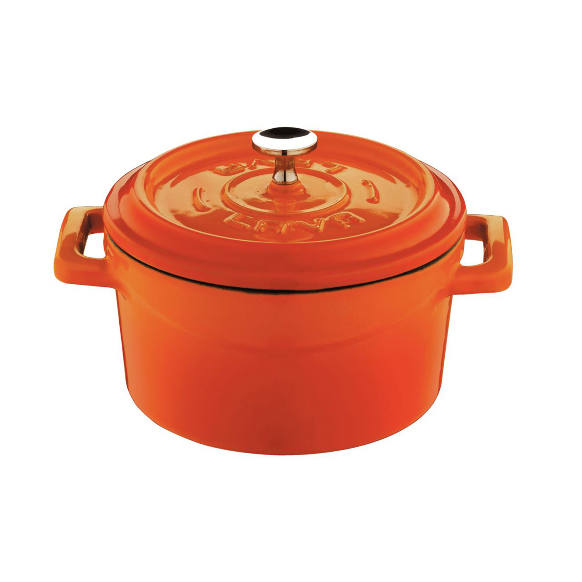 Casseruola 2 M Ø Cm 10 Lt 0,35 Ghisa Arancio Paderno vista0