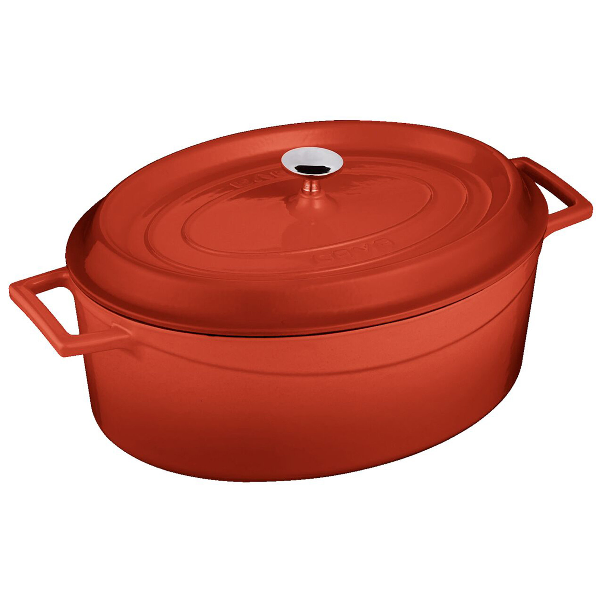 Casseruola Ovale 2 M Cm 29 Lt 4,8 Ghisa Rosso Paderno vista0