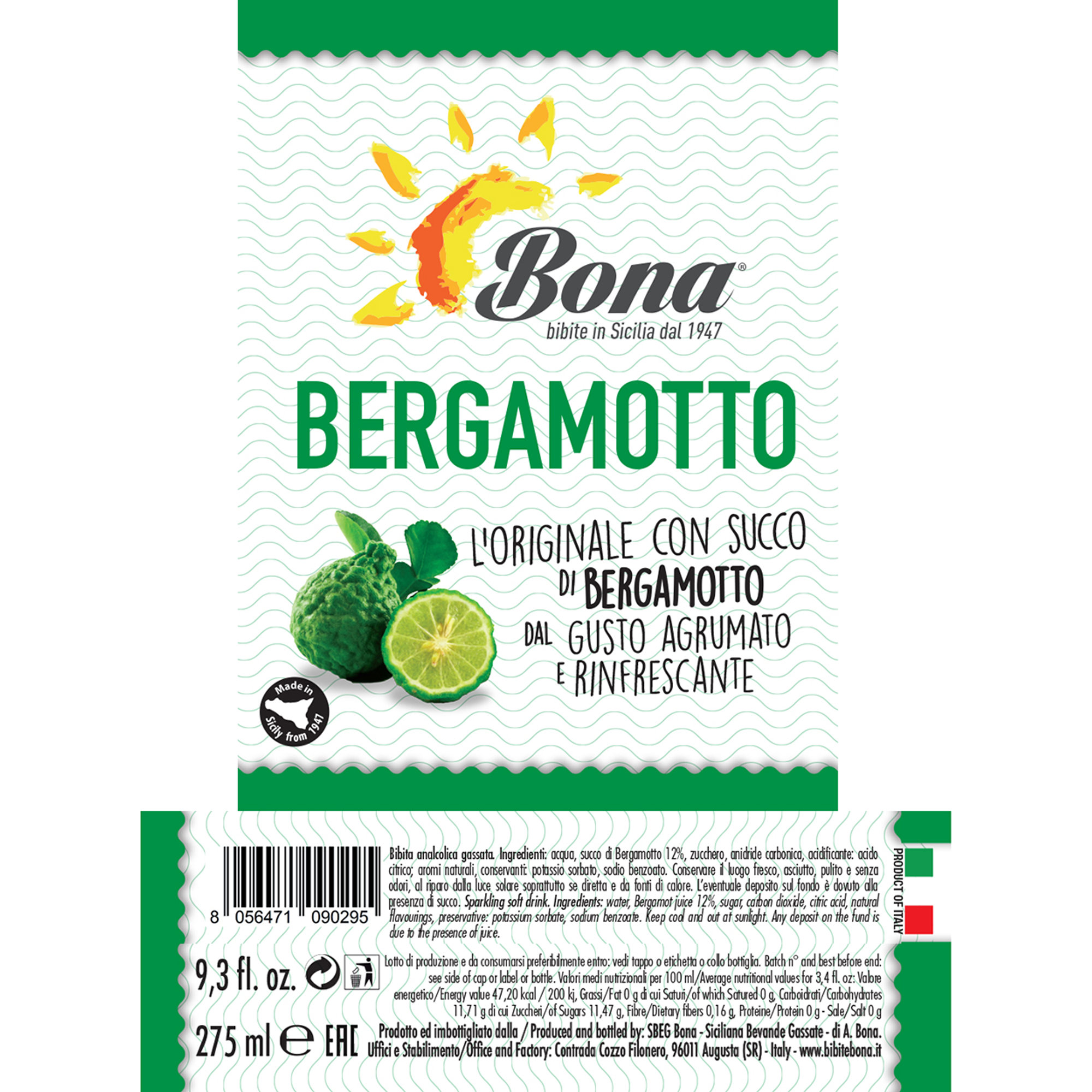 24 frascos mixtos: 12 mandarina 275 ml - 12 bergamota 275 ml Bona vista4