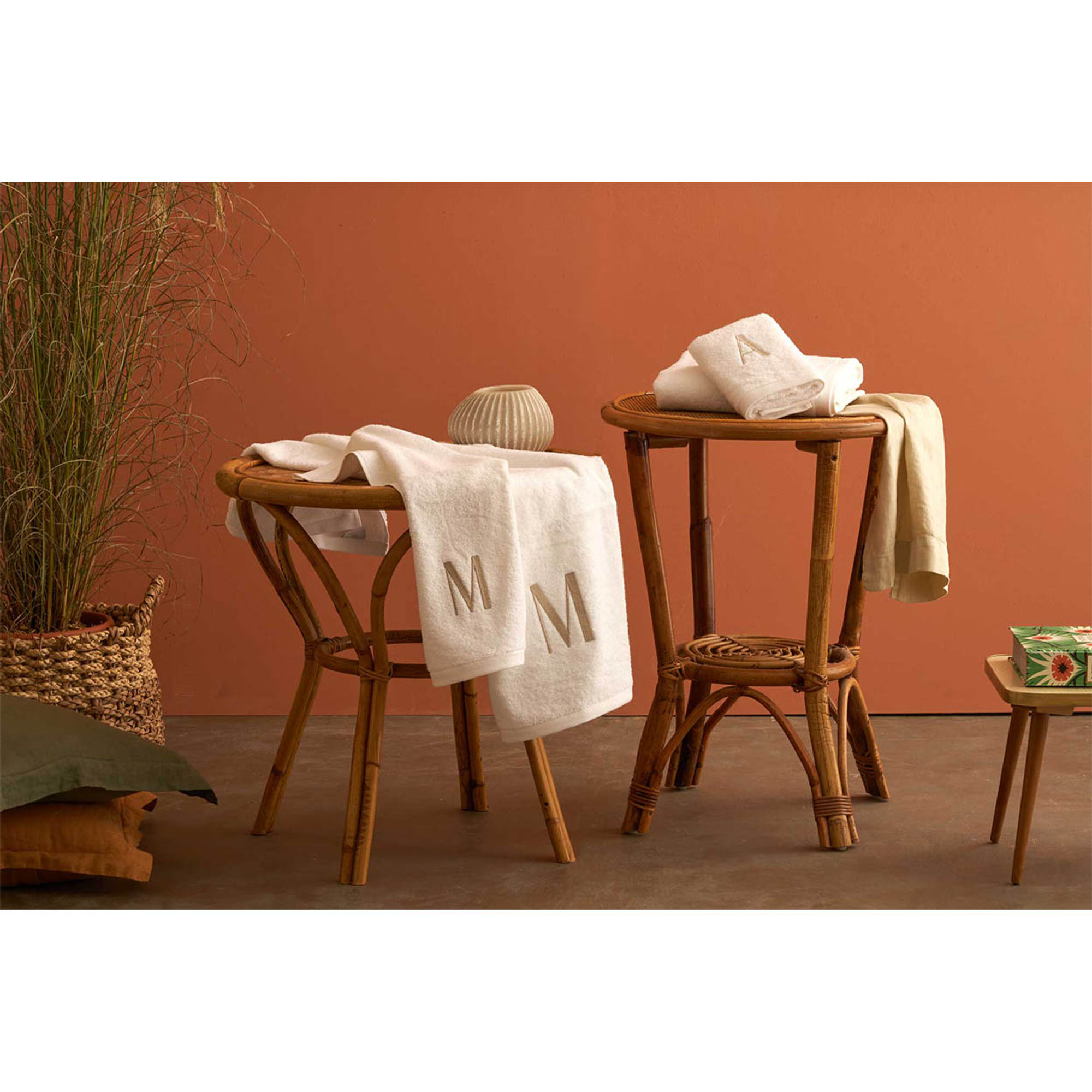 MONOGRAM Set Spugna Viso + Ospite, M Biancoperla vista2