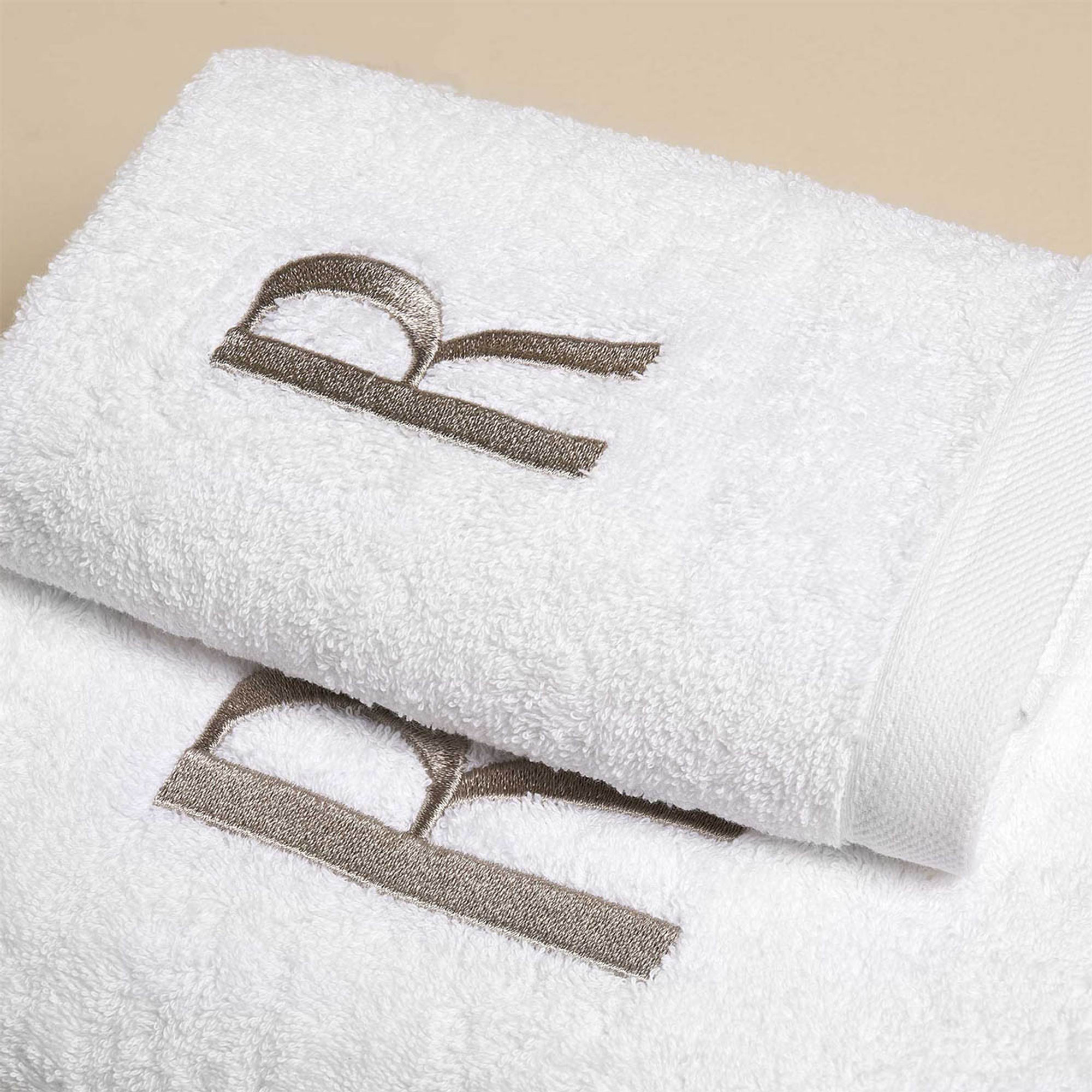 MONOGRAM Set Spugna Viso + Ospite, R Biancoperla vista1