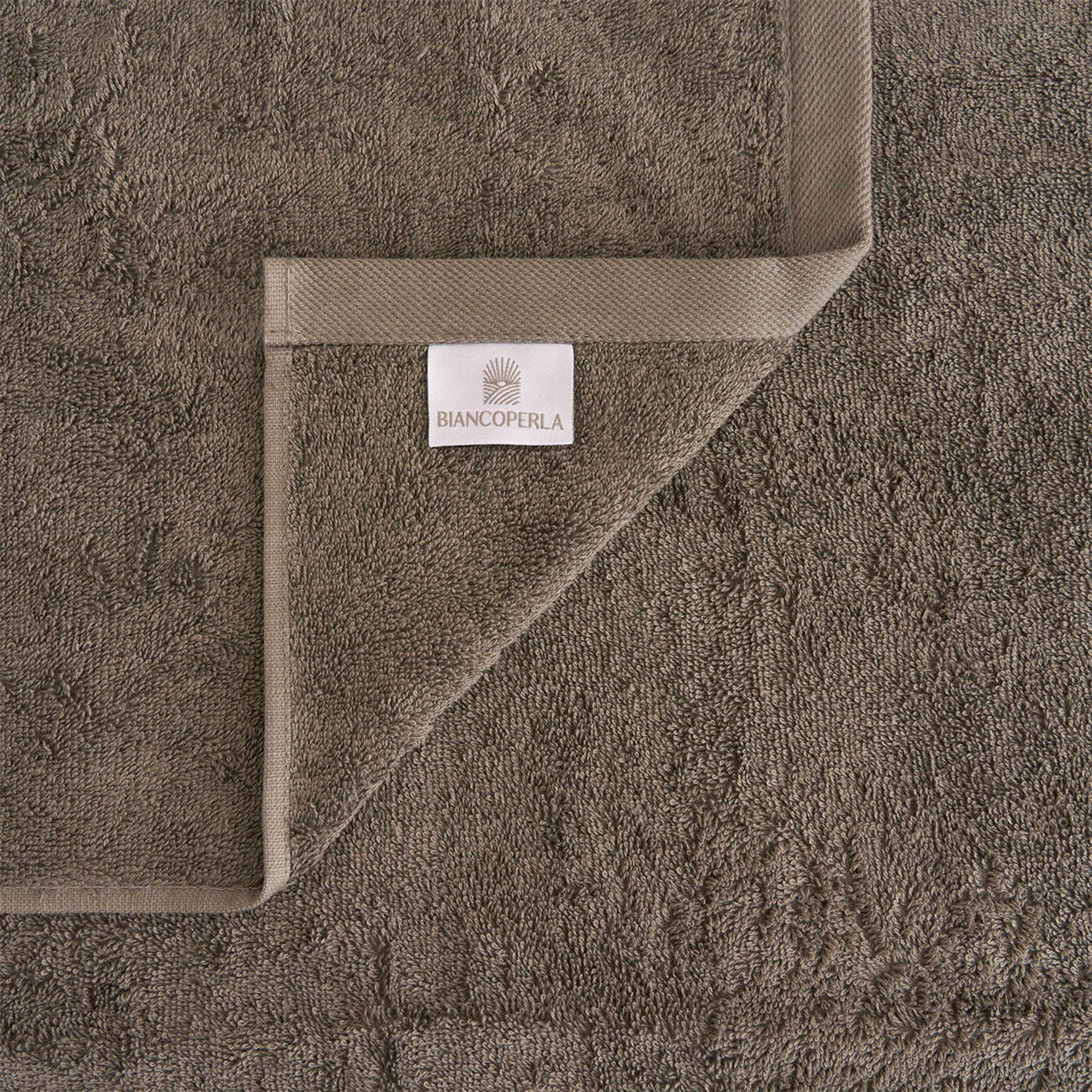ELISA Set spugna viso + ospite, Grigio Biancoperla vista4