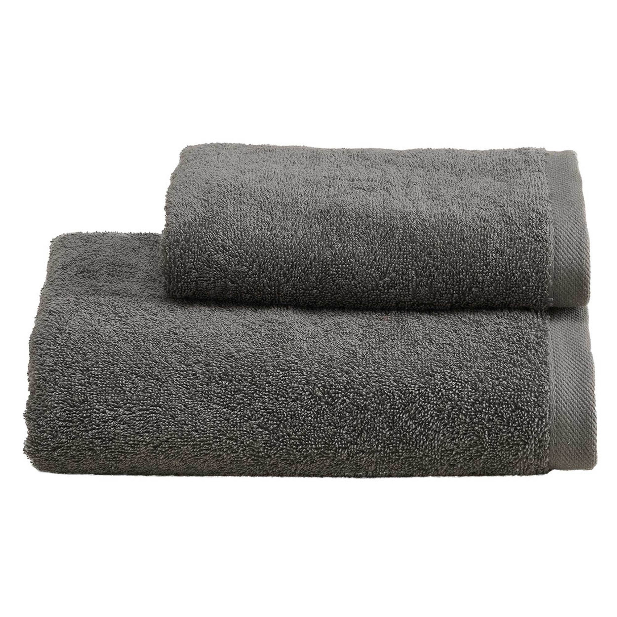 ELISA Set spugna viso + ospite, Grigio Biancoperla vista0