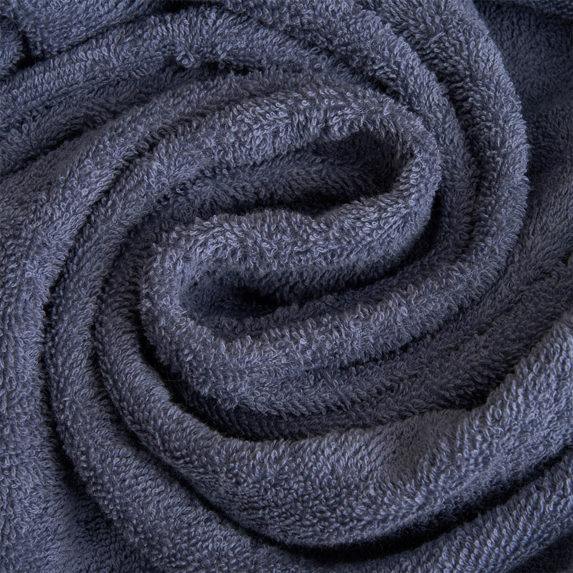 WASHED Face towel + guest set, Blue Biancoperla vista4