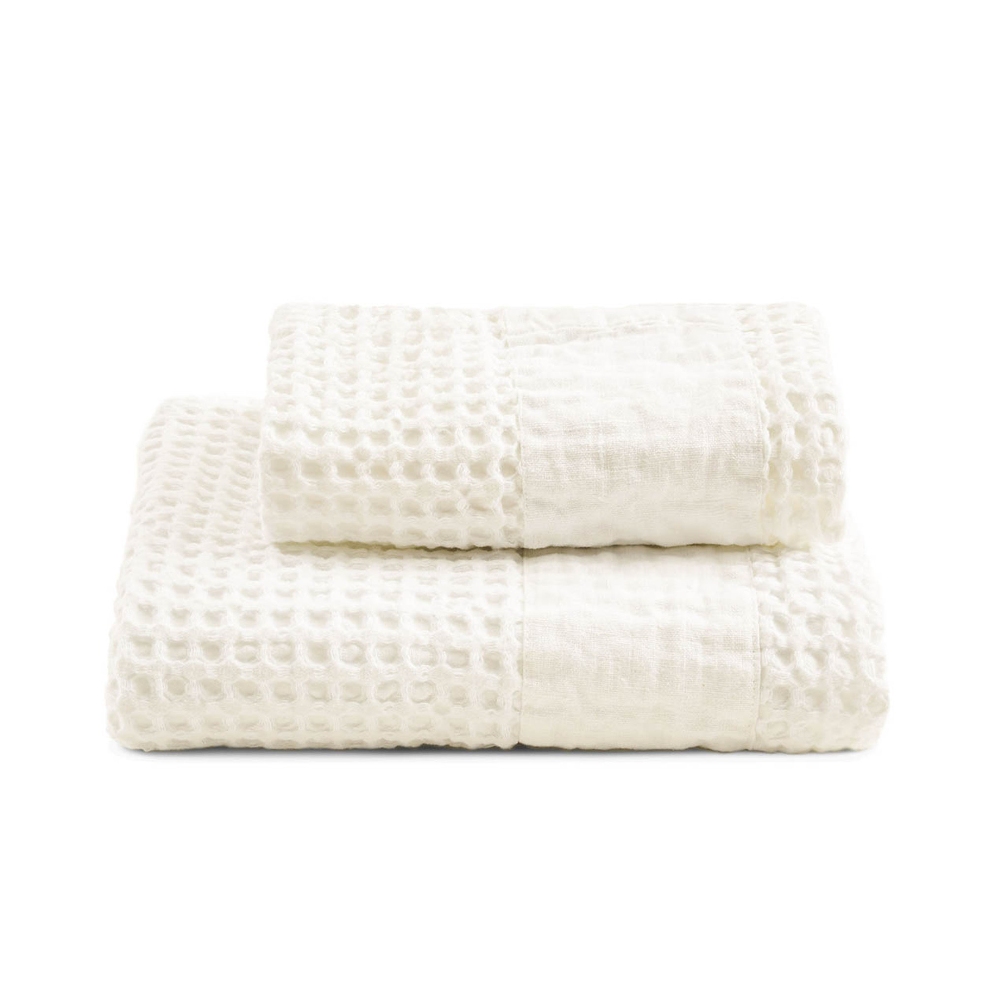 ZENO Set spugna viso + ospite, Avorio Biancoperla vista0