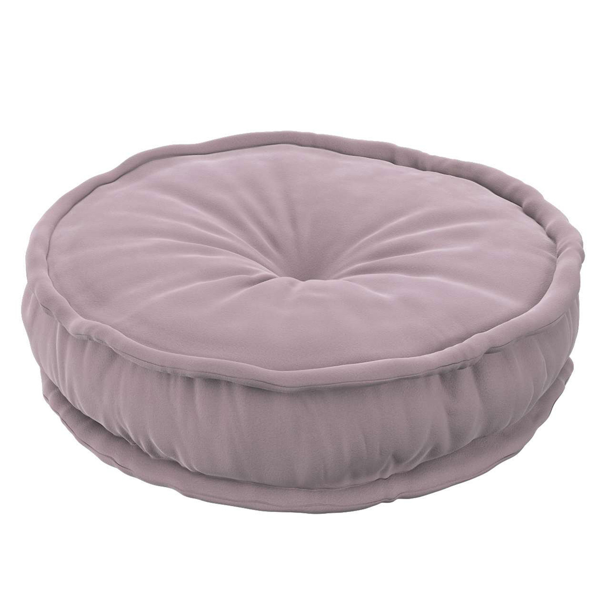 Pouf francese, 50x13 cm (Posh Velvet) - rosa antico Yellow Tipi vista0