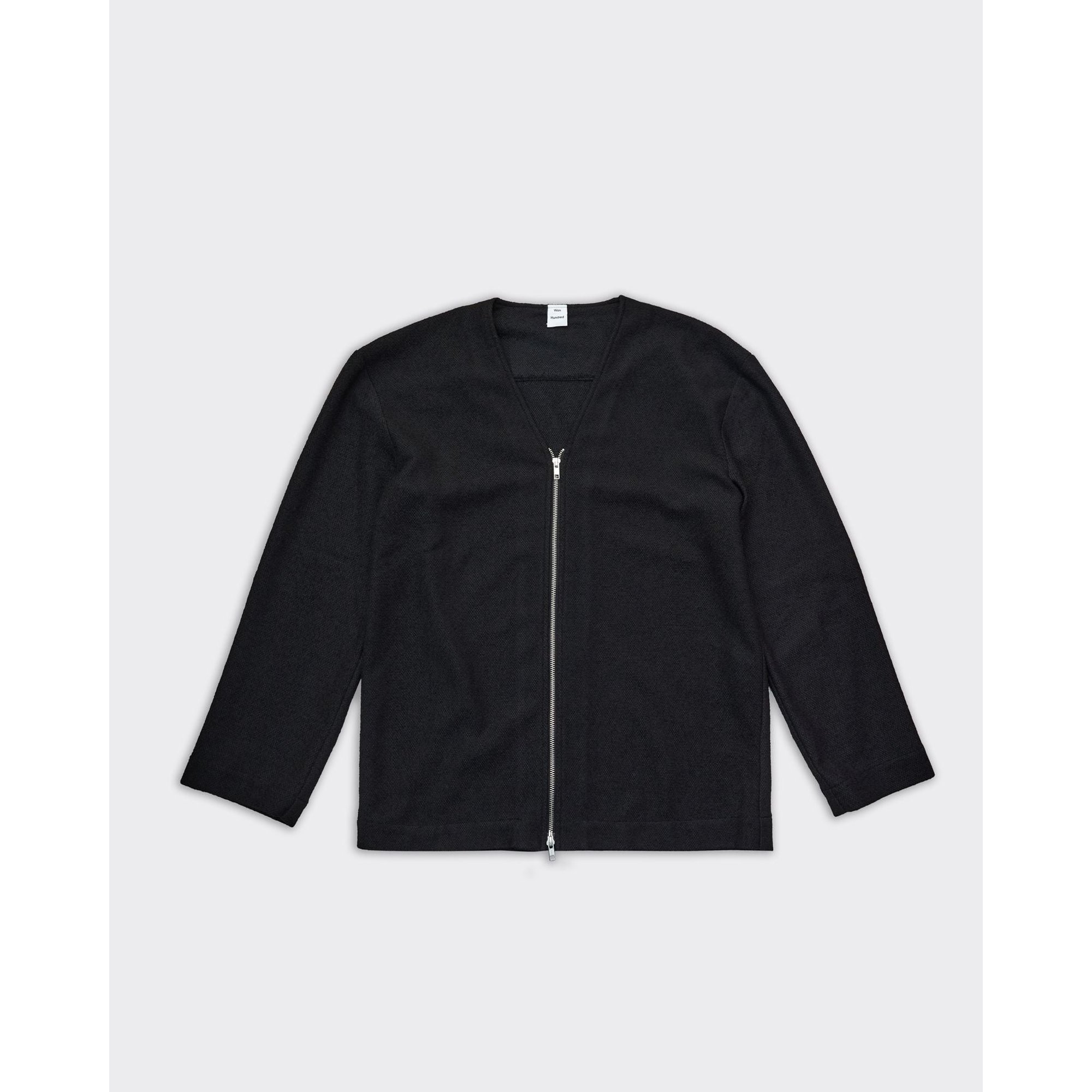Black Lawson Zip Cardigan Won Hundred vista0
