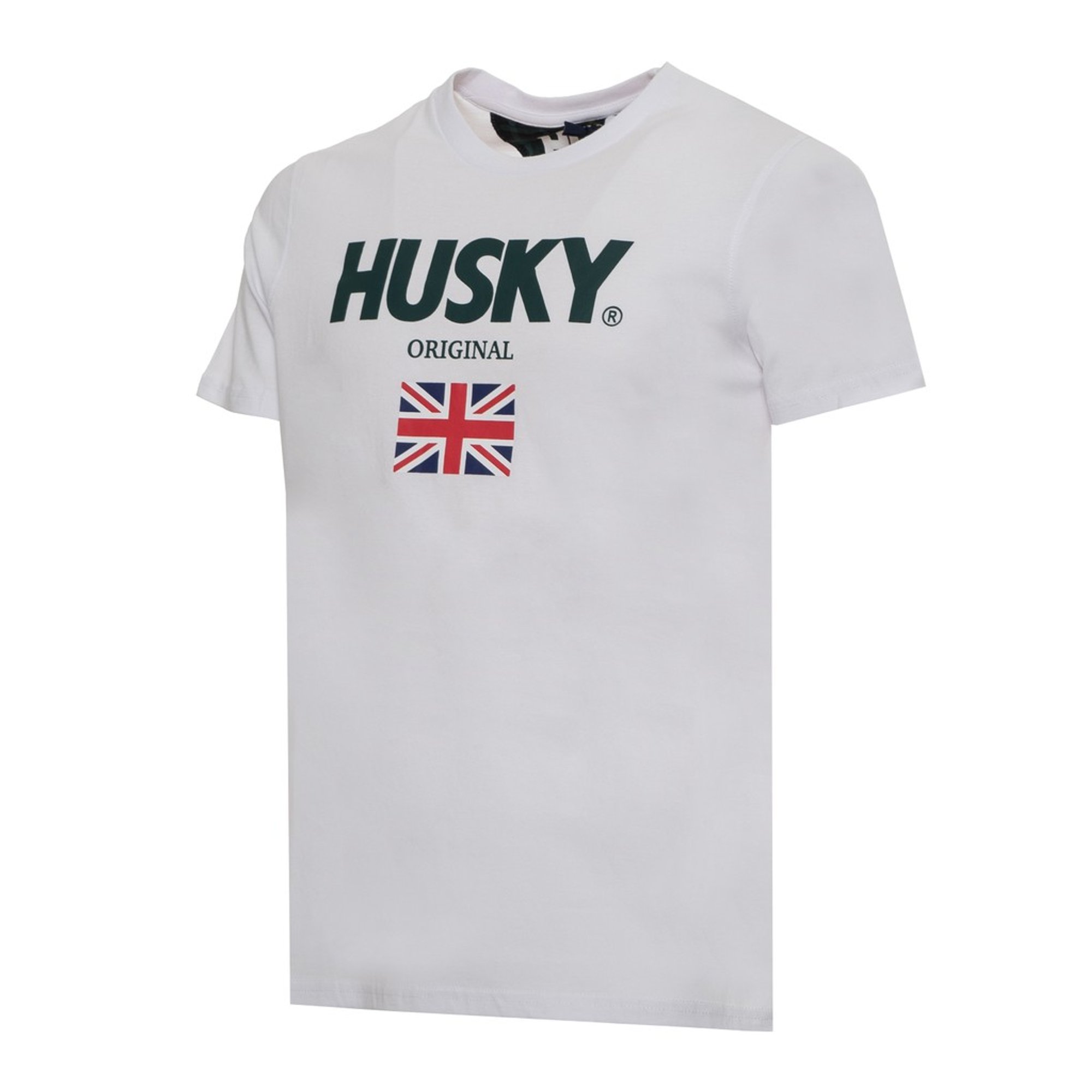 T-shirt White Men Husky vista1
