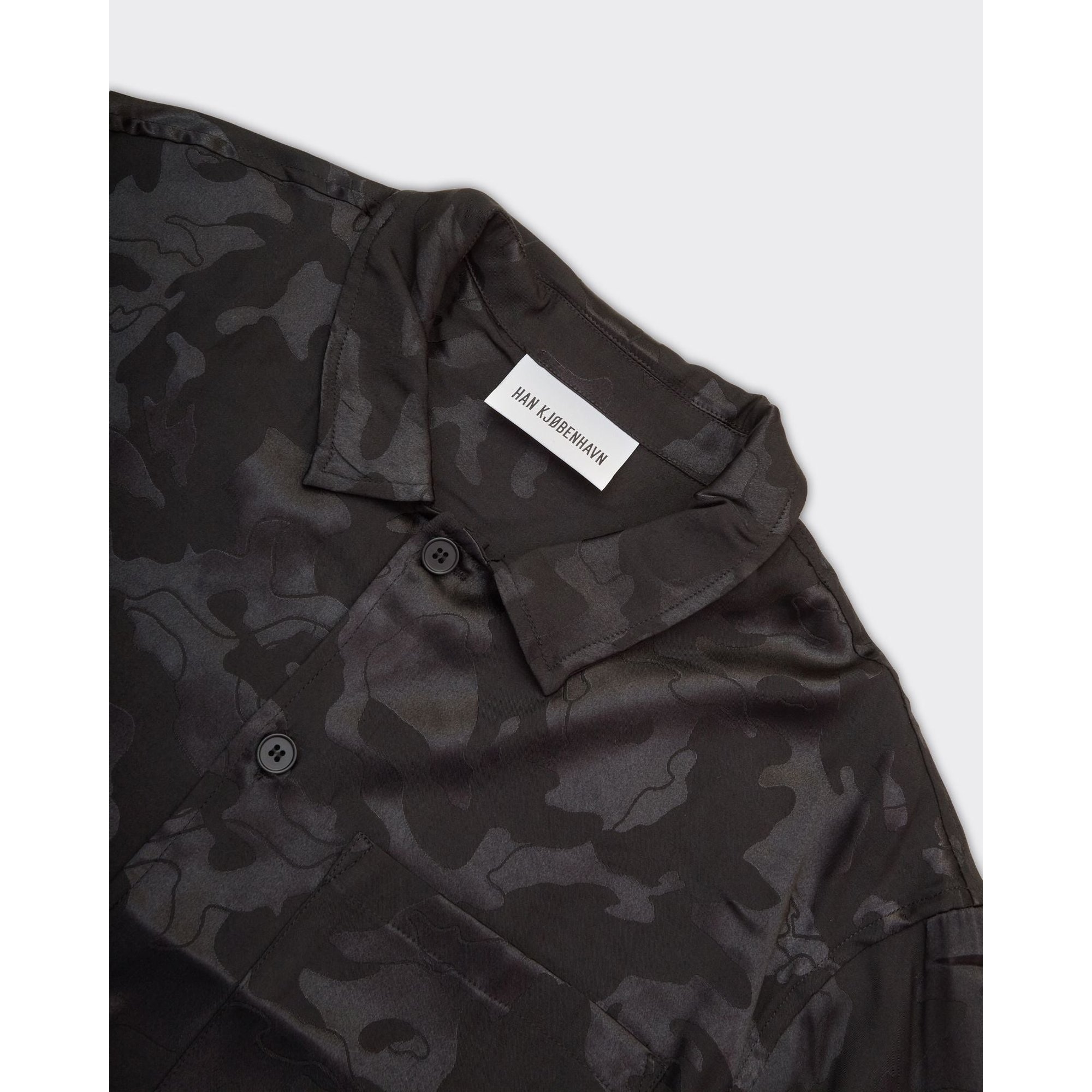 Zwarte Zomer Jacquard Blouse Han Kjøbenhavn vista1