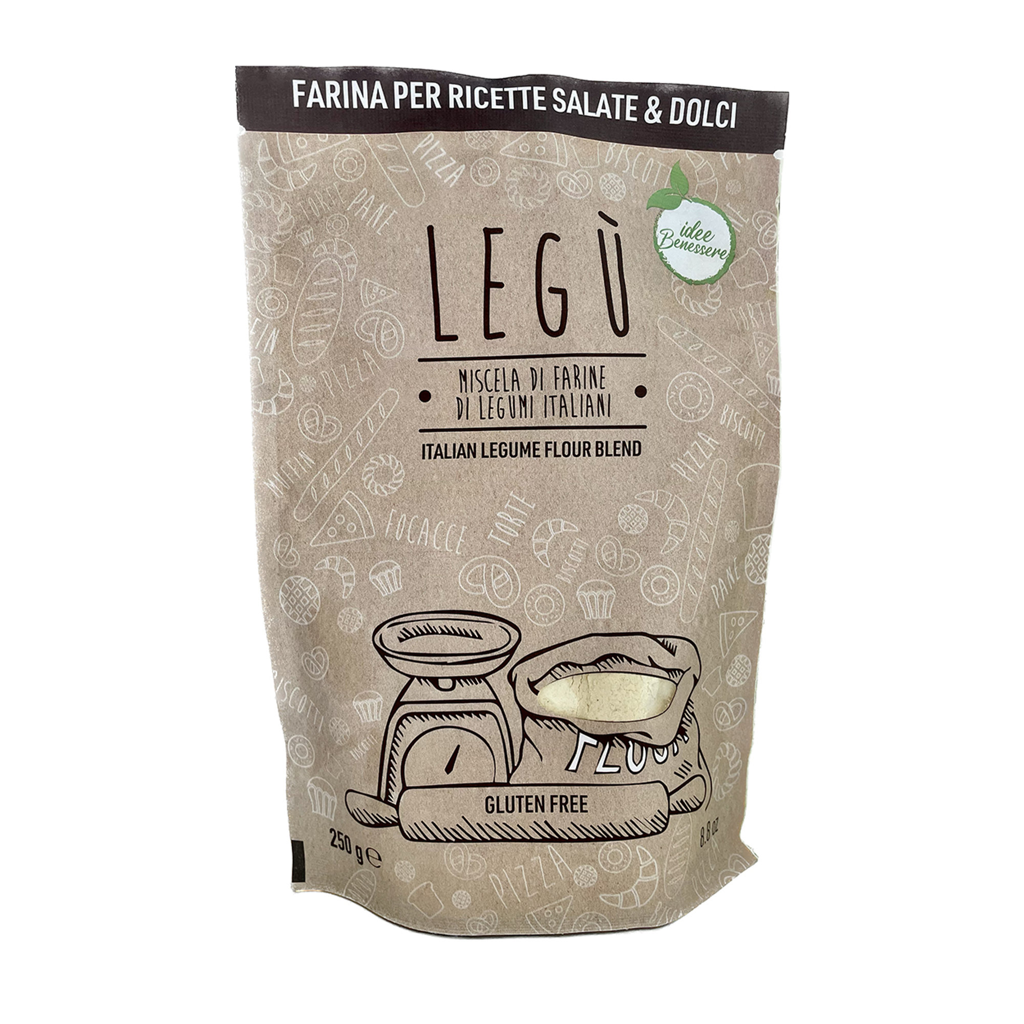 Ensemble de 2 LEGÙ Mélange de Farines de Légumineuses (250g) Legù vista0