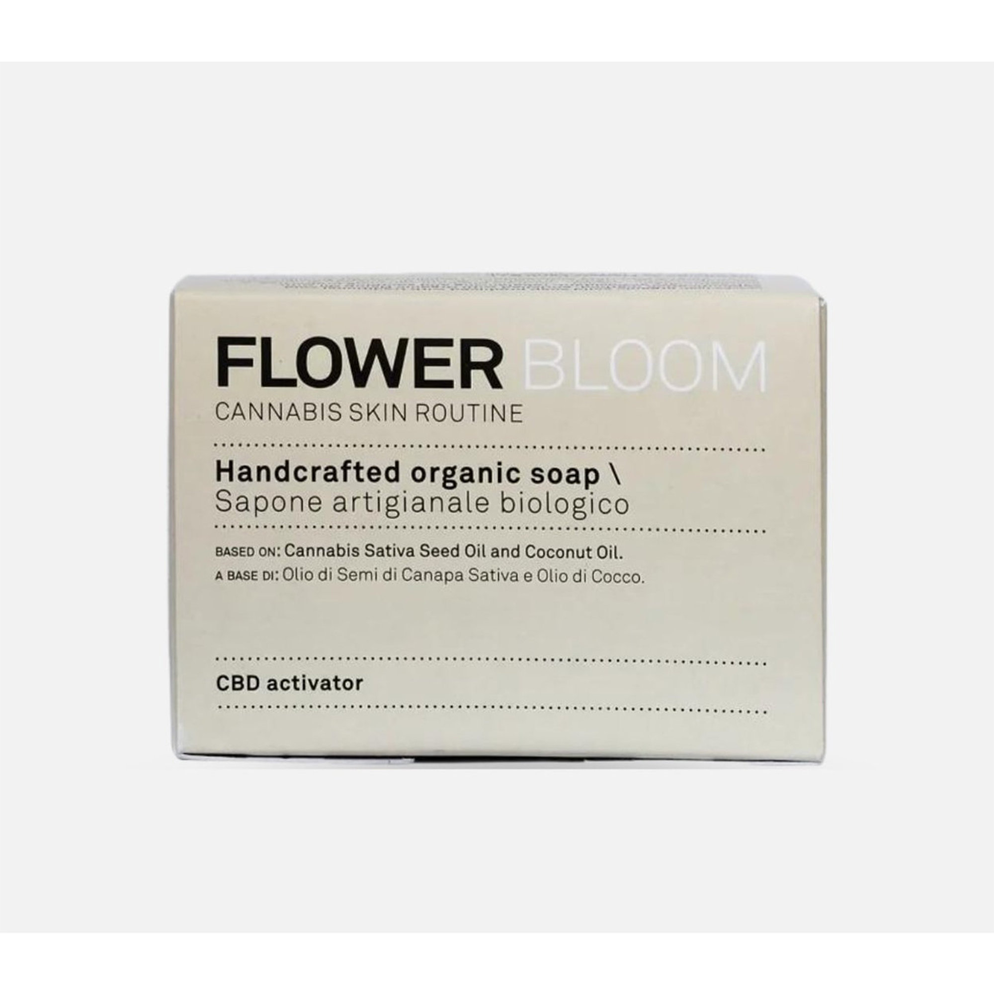 Handcrafted CBD bar soap 100 gr Flower Bloom vista1