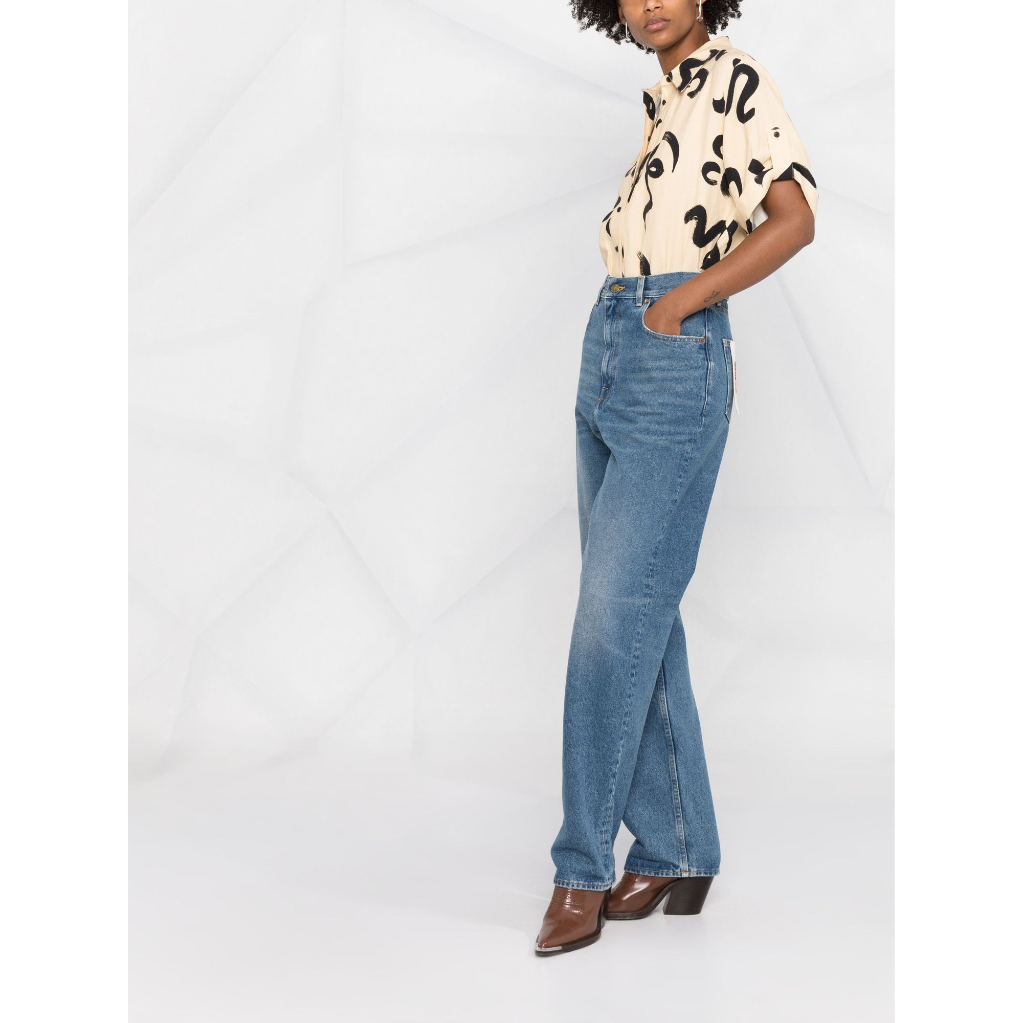 Golden W's Kim Medium Stone Washed Denim Gwp00844p00062150100 GOLDEN GOOSE vista1