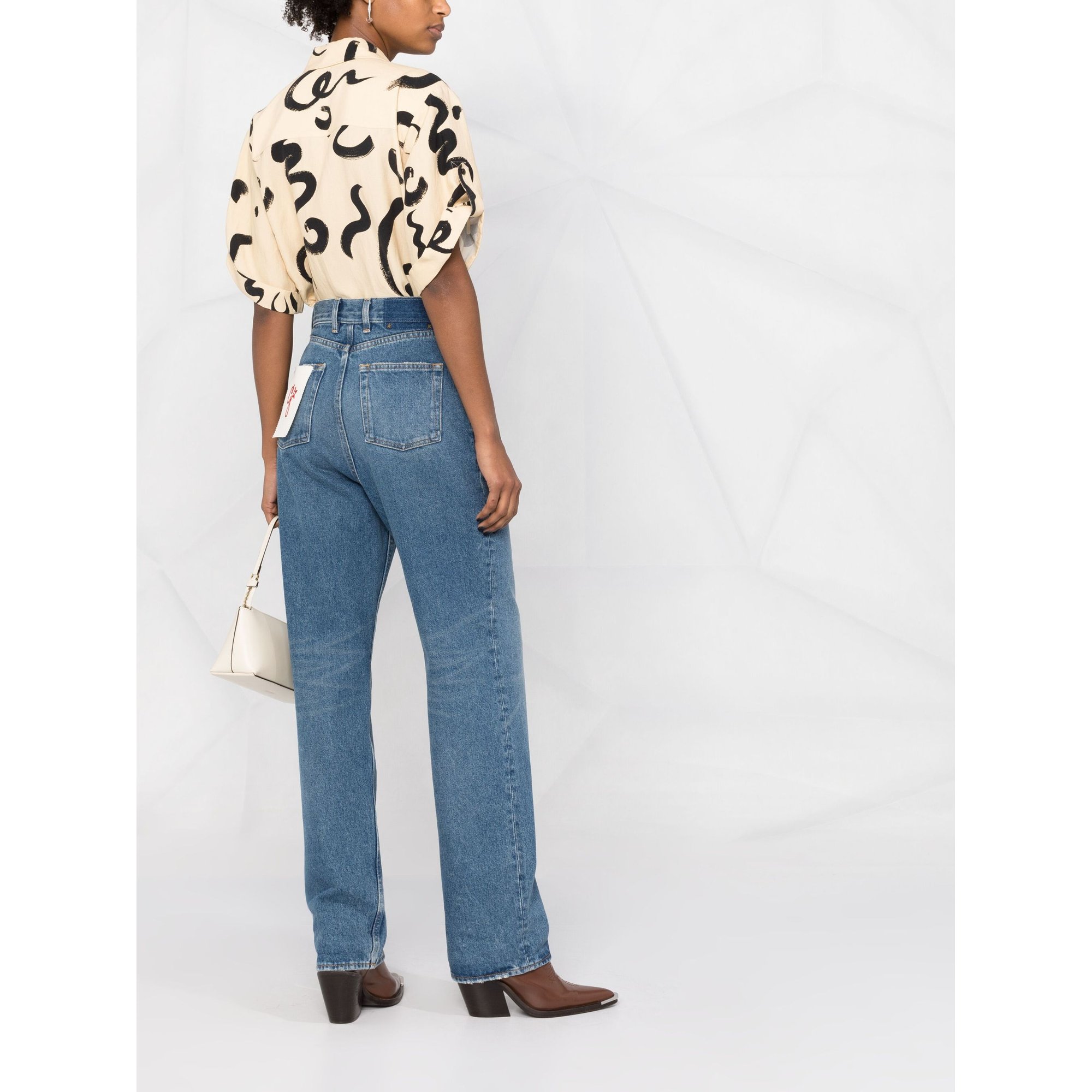 Golden W's Kim Medium Stone Washed Denim Gwp00844p00062150100 GOLDEN GOOSE vista3