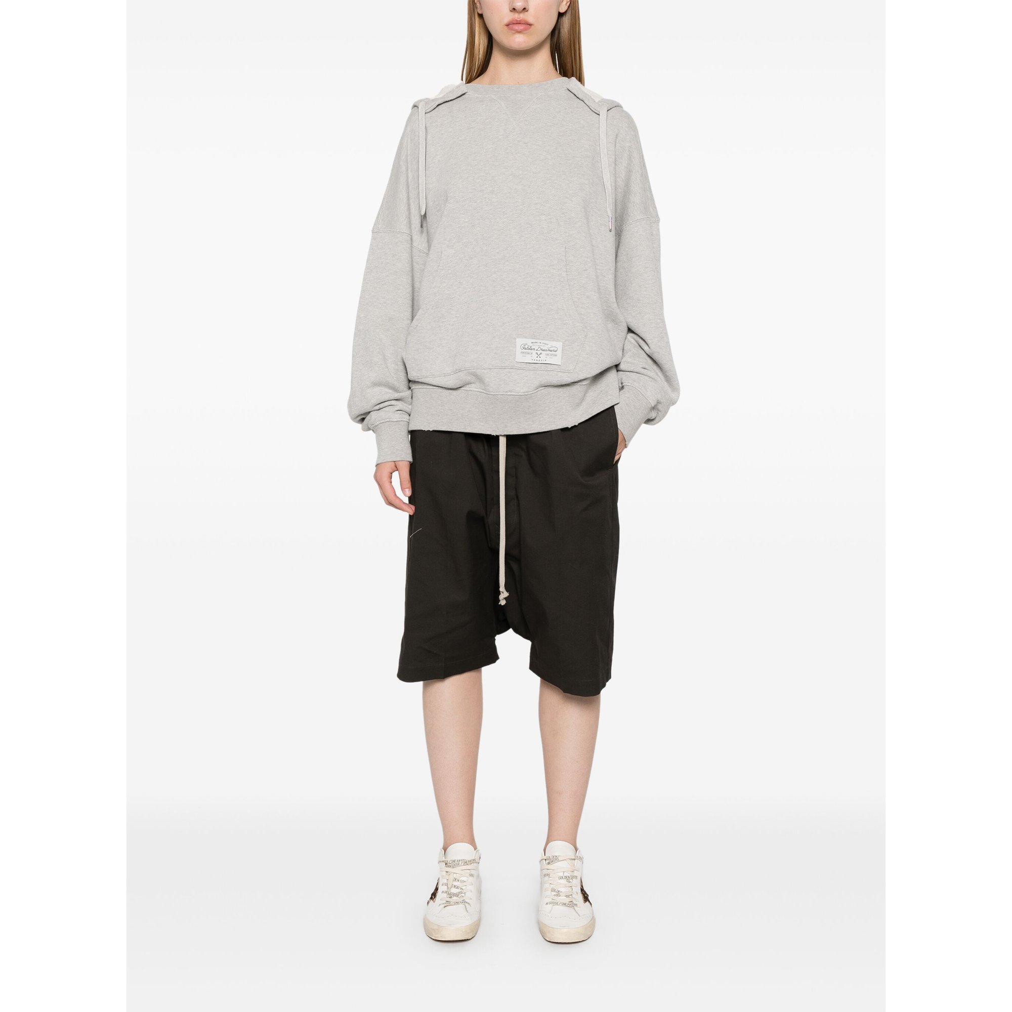 Sweatshirt à capuche unisexe Journey en coton mélangé Gup01893p00165060513 GOLDEN GOOSE vista2
