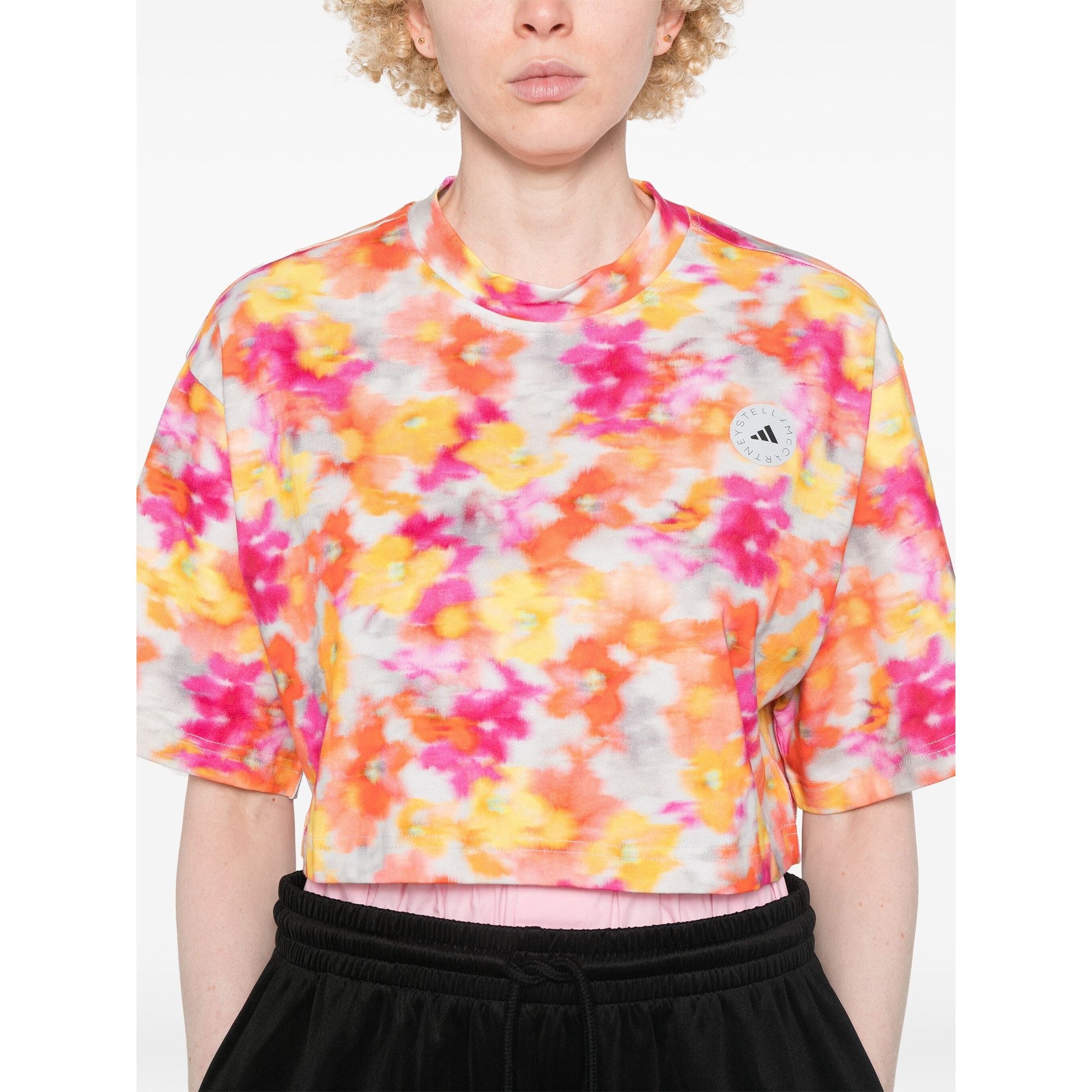 Printed Crop T-shirt Jd8619 Adidas by Stella Mccartney vista2