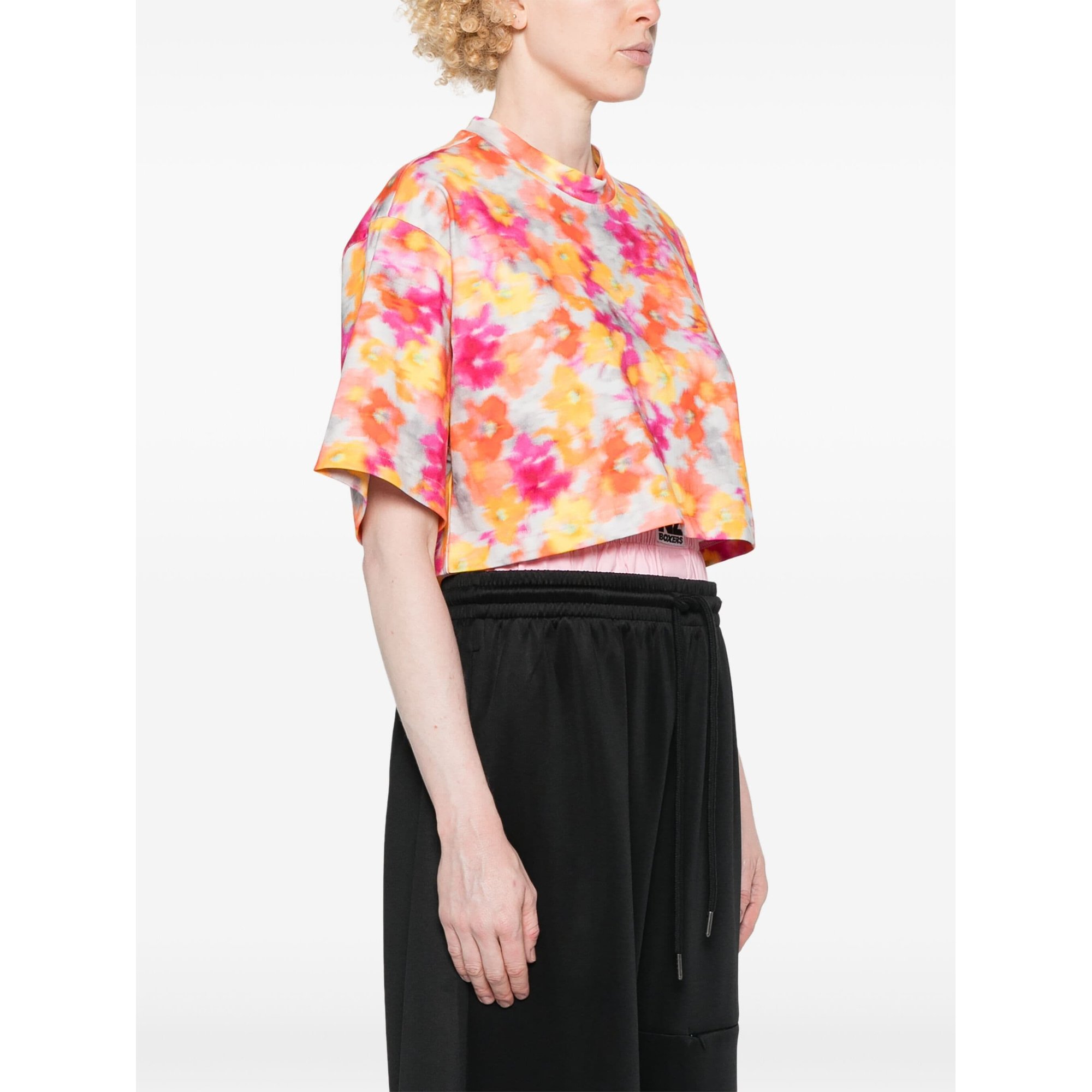 Printed Crop T-shirt Jd8619 Adidas by Stella Mccartney vista3